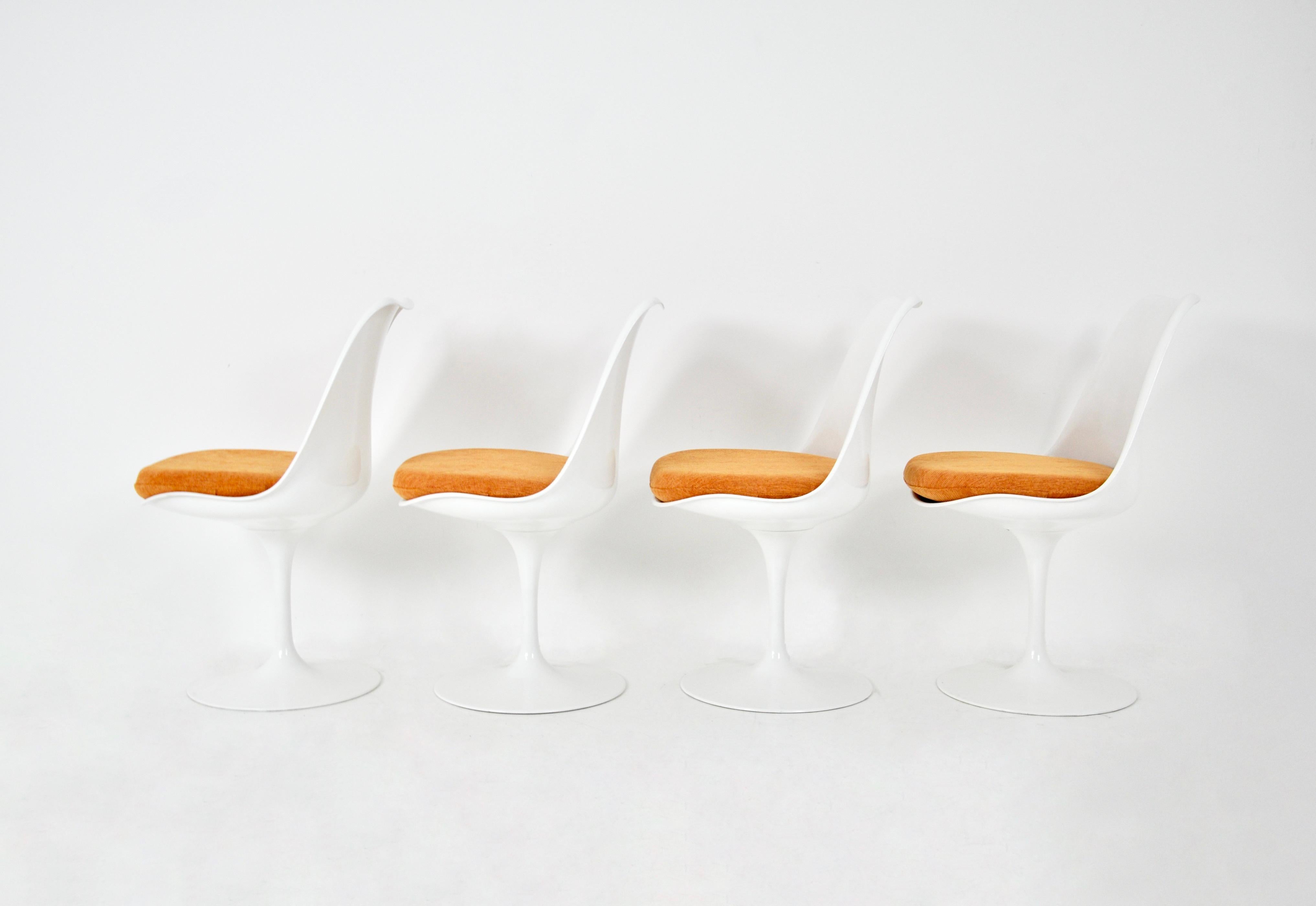 Tulip Dining Chairs by Eero Saarinen for Knoll International, 1970s, Set of 4 In Good Condition In bruxelles, BE