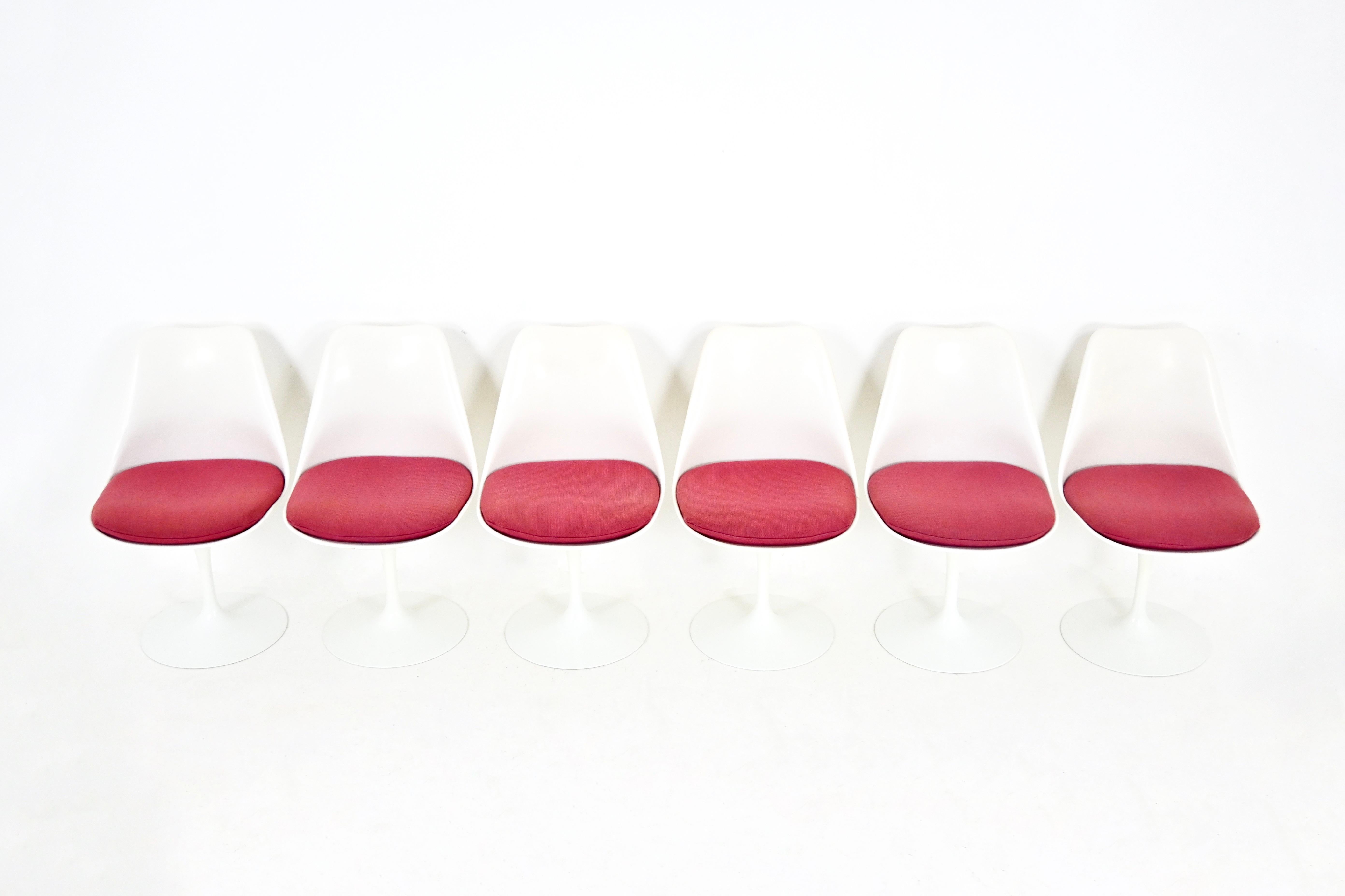Sedie da pranzo Tulip di Eero Saarinen per Knoll International, anni '70, set da 6 in vendita 1