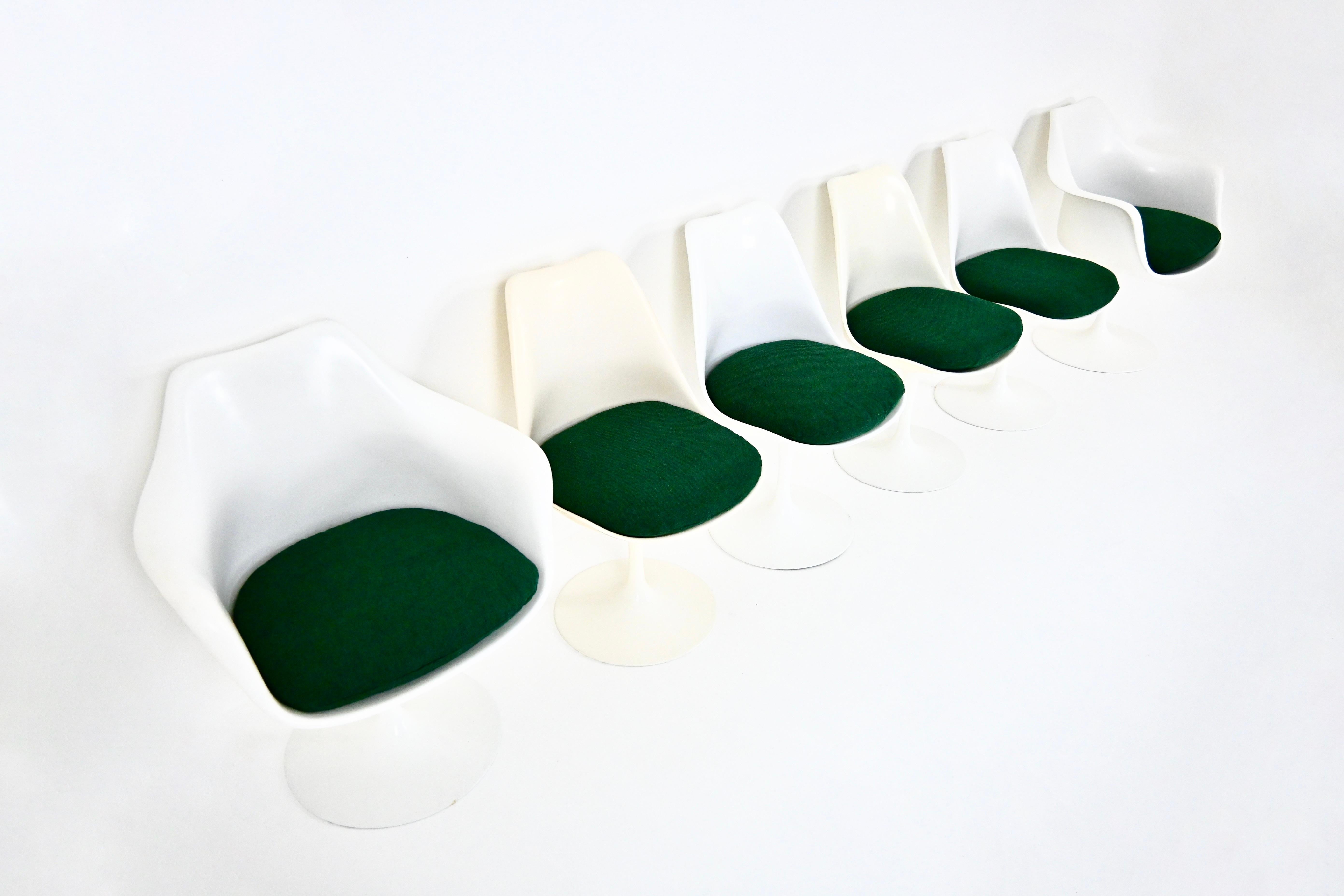 Tulip Dining Chairs by Eero Saarinen for Knoll International, 1970s, Set of 6 For Sale 1