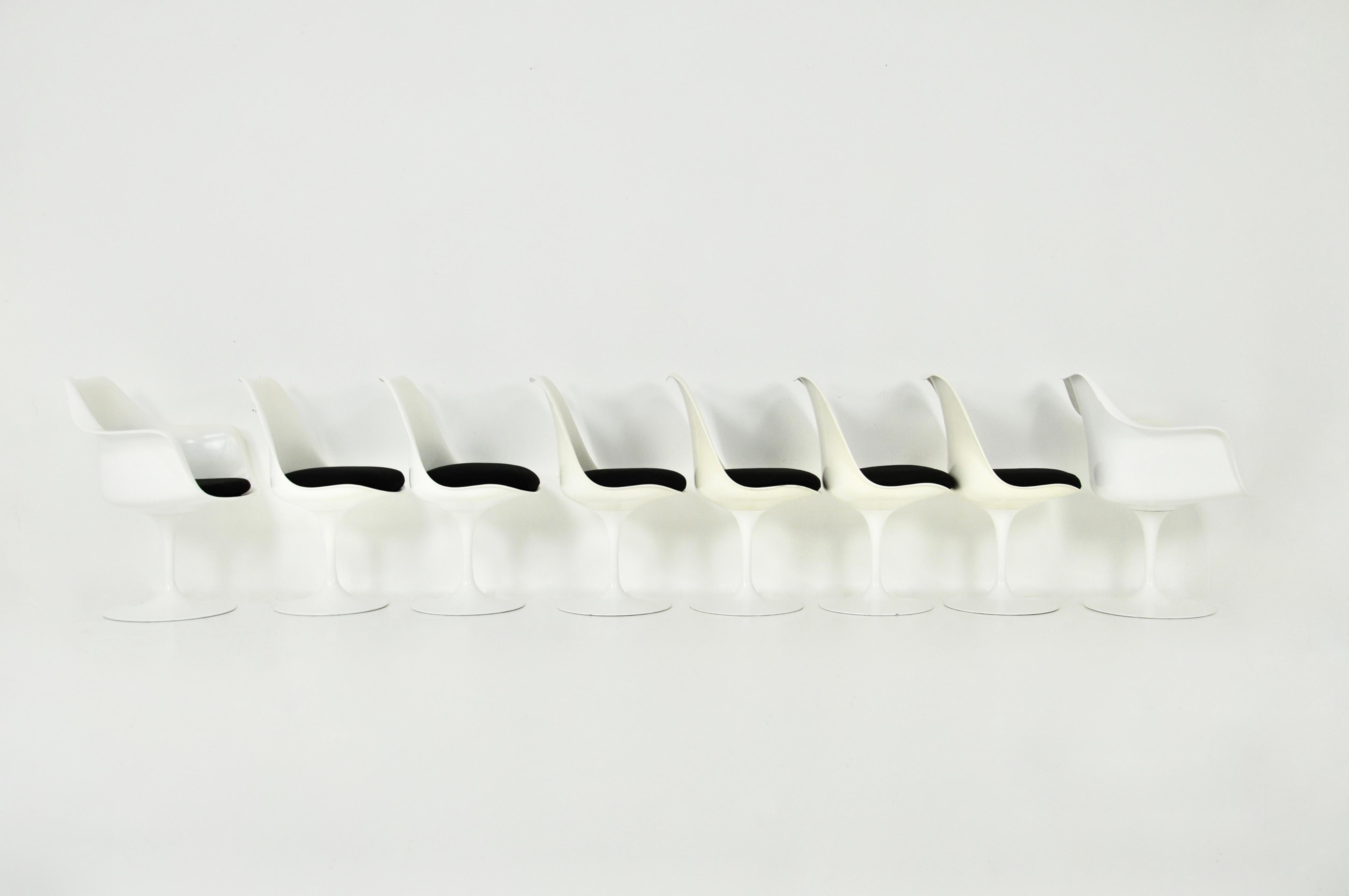 Late 20th Century Tulip Dining Chairs by Eero Saarinen for Knoll International, 1970s Set of 8