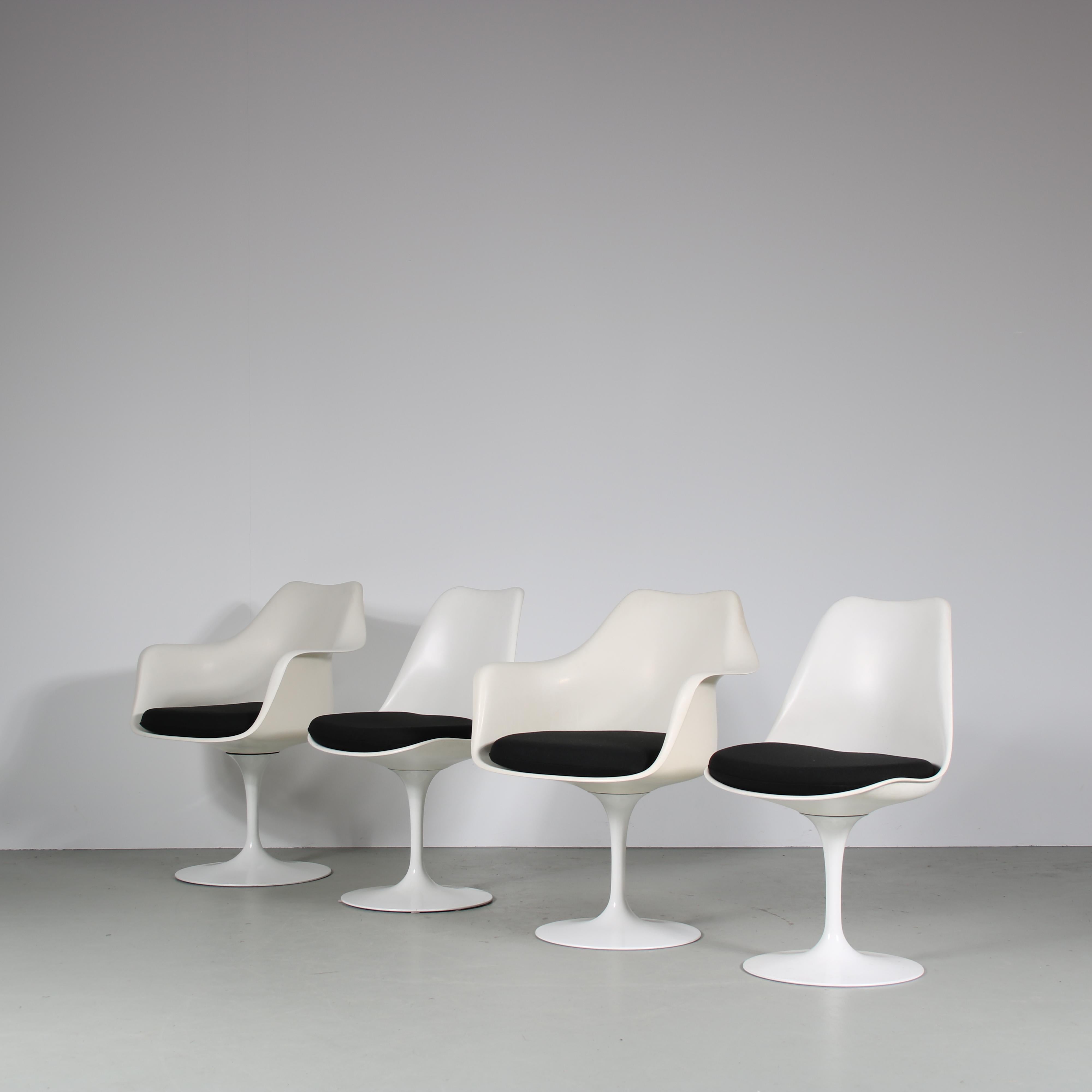 European “Tulip” Dining Chairs by Eero Saarinen for Knoll International, USA 1960