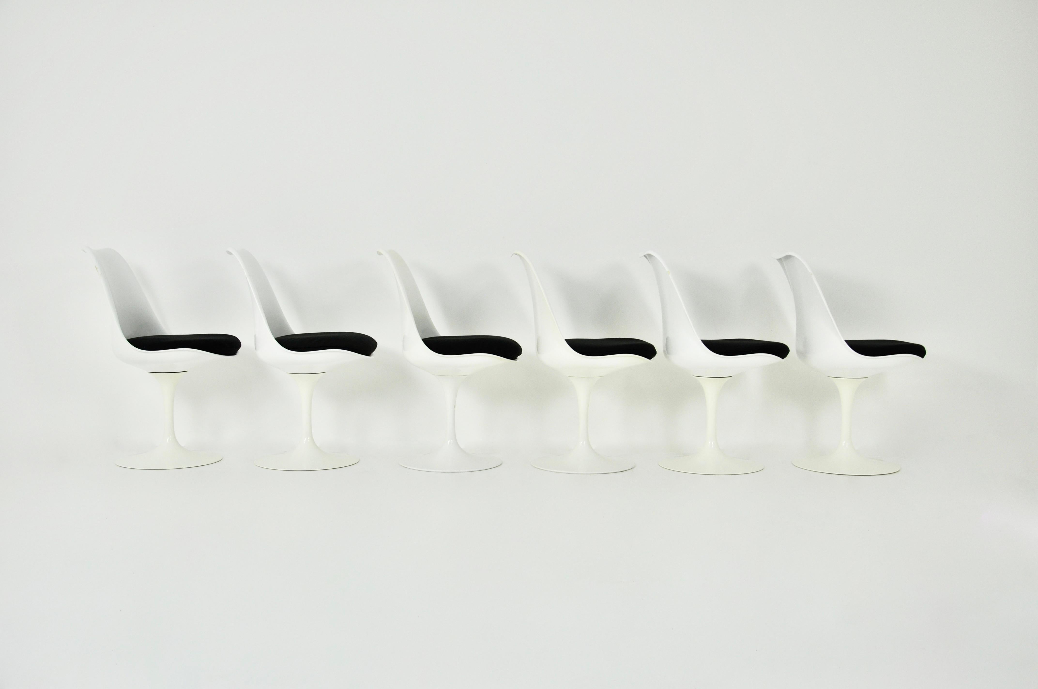 Central American Tulip Dining Chairs by Eero Saarinen for Knoll Studio, 1990s, Set of 6