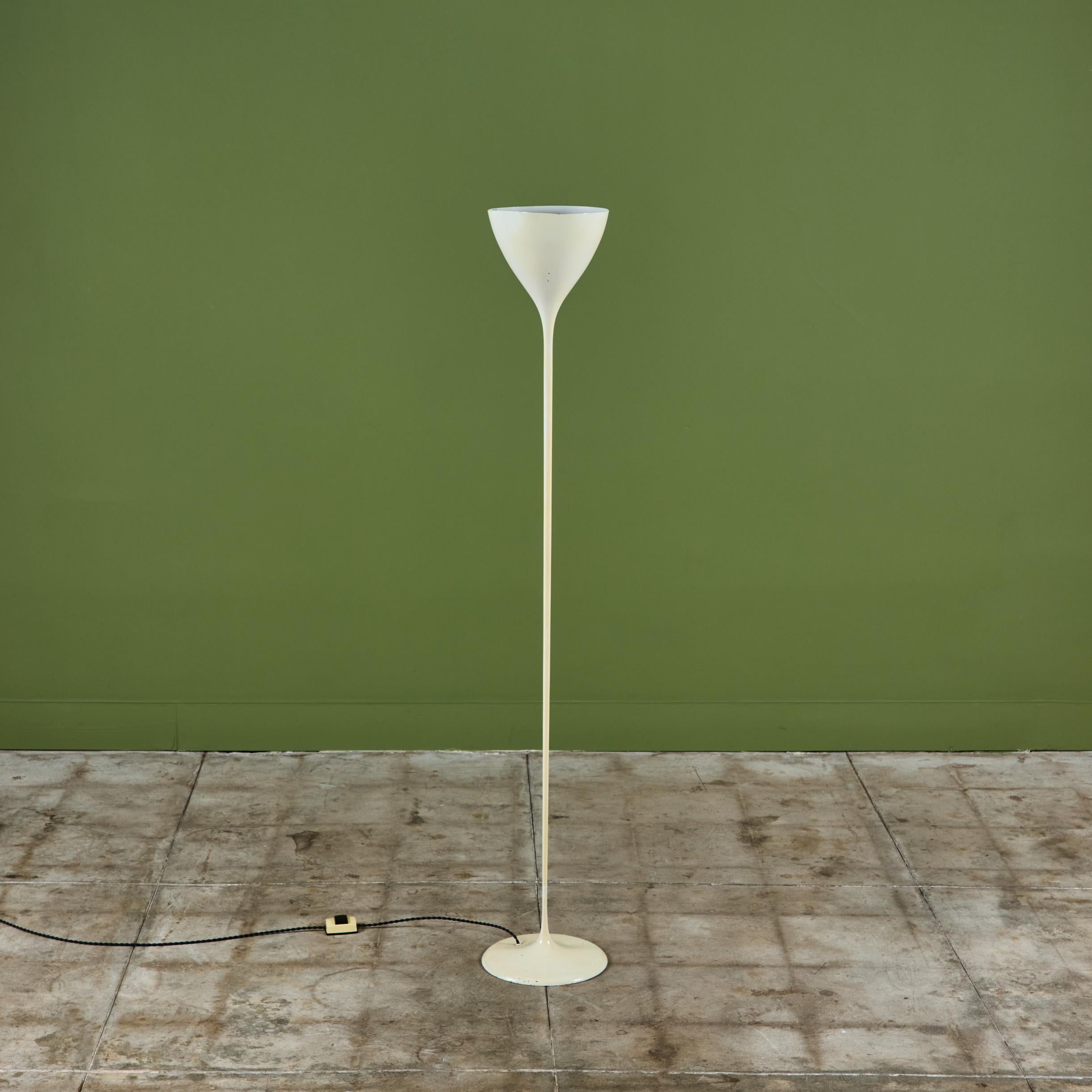 Metal Tulip Floor Lamp by Max Bill