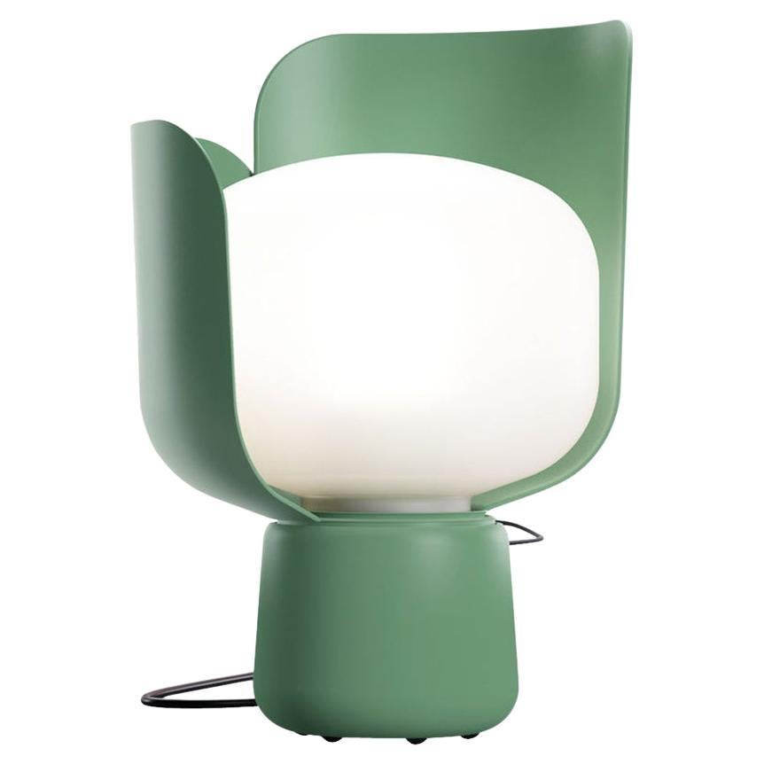 Tulip Green Table Lamp For Sale