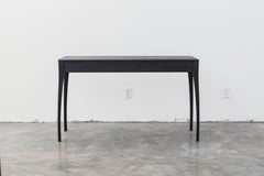 Tulip Console Table in Black Oak by Kope Woodcraft