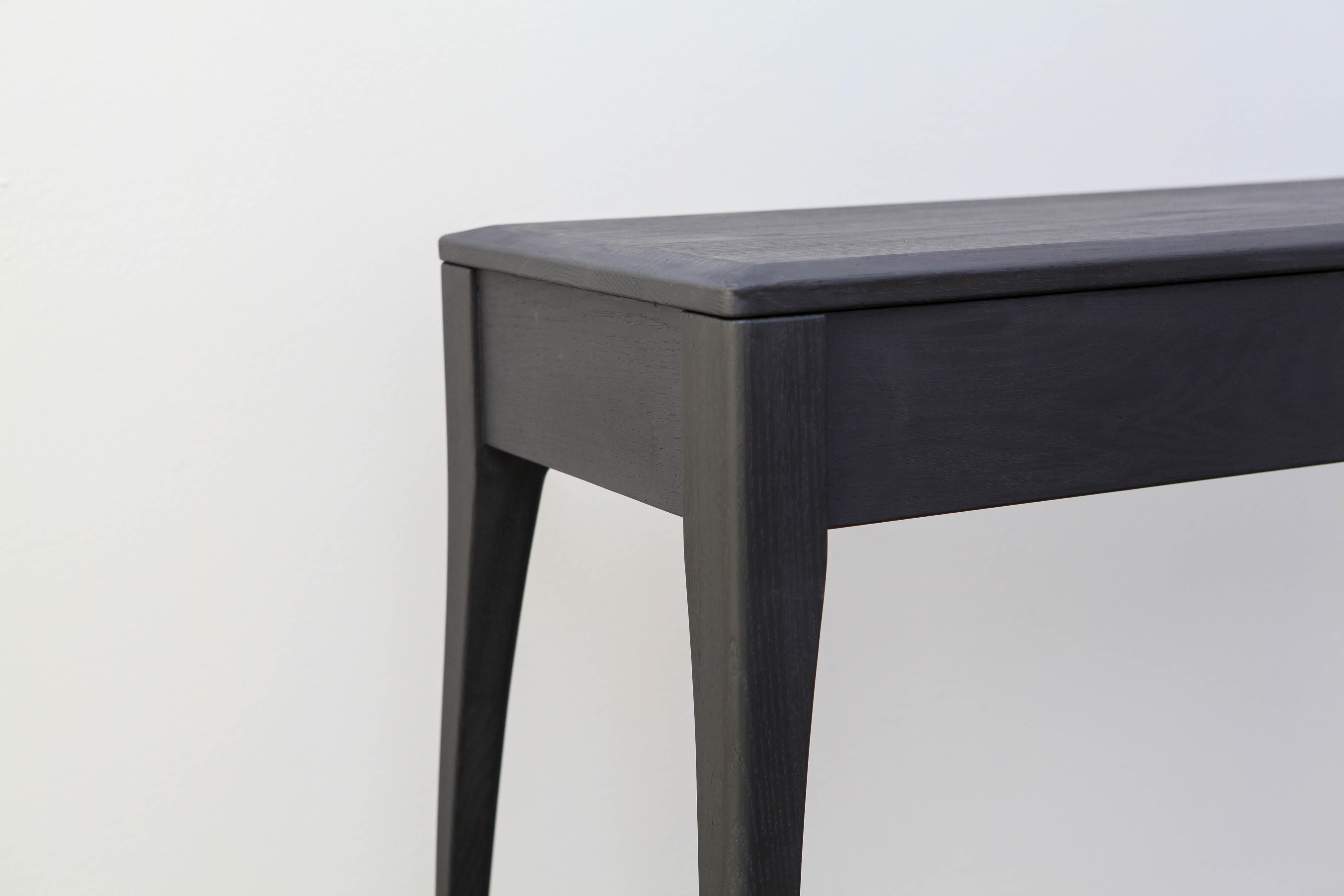 Tulpen-Konsolentisch – schwarze Eiche (Holz) im Angebot