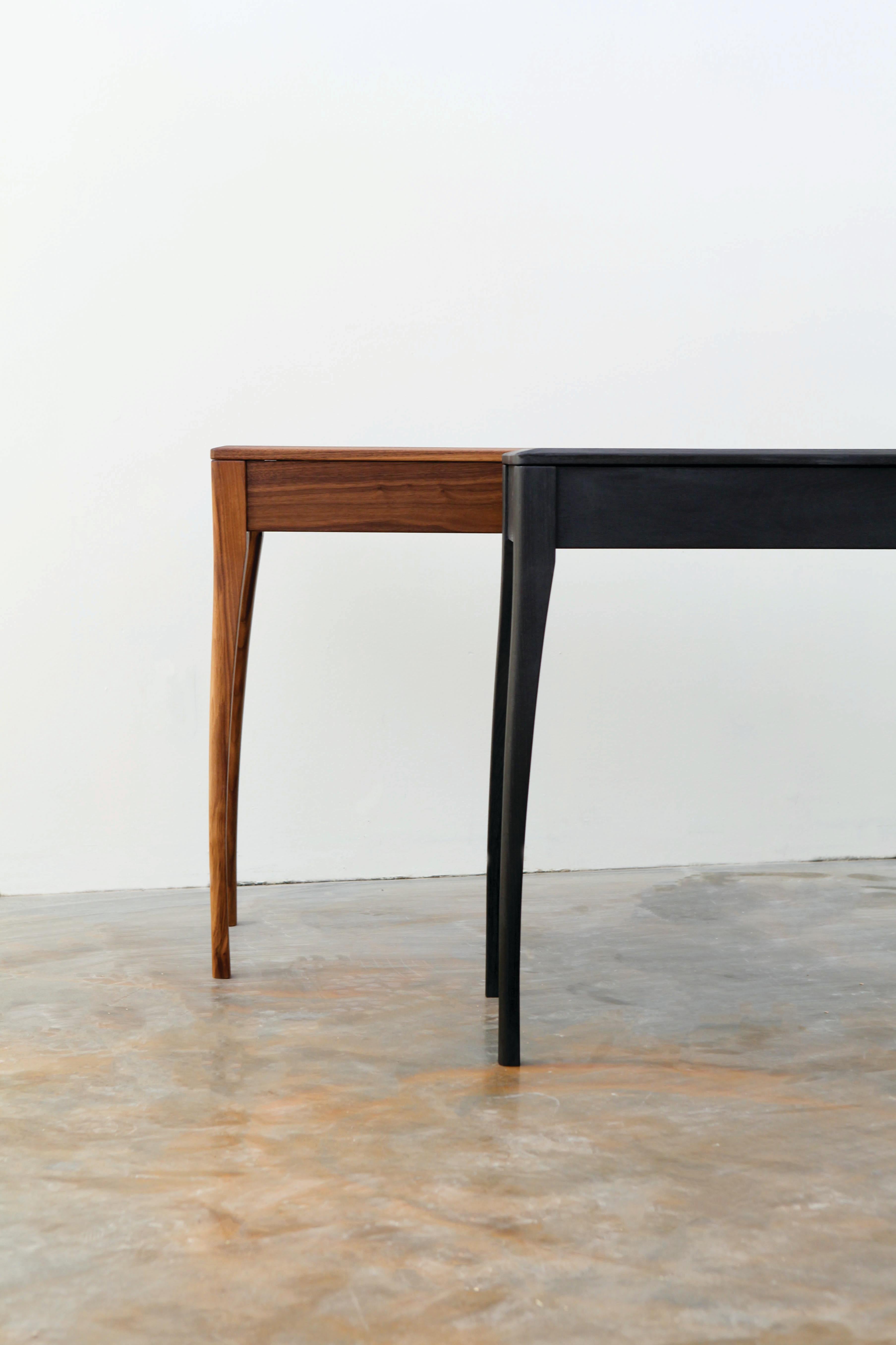 Tulip Console Table - Walnut In New Condition For Sale In Manson, WA