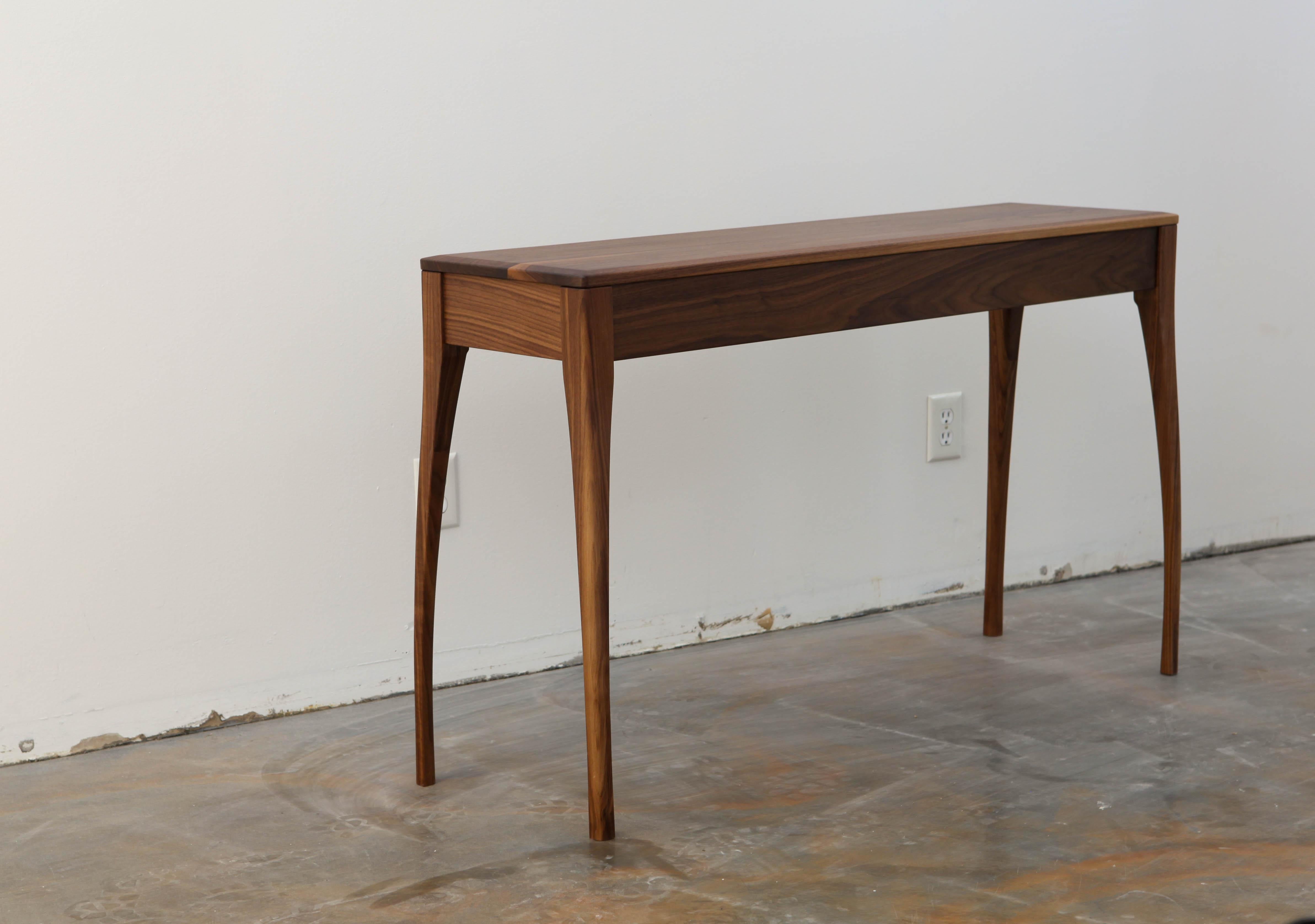 Tulip Console Table - Walnut For Sale 1