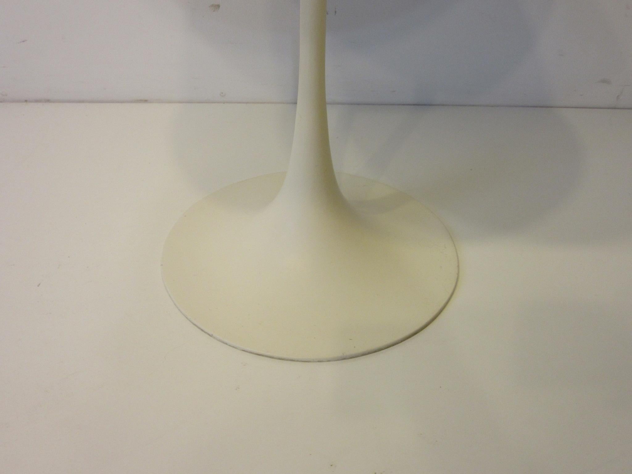 Mid-Century Modern Tulip Pedestal Side Table in the Style of Saarinen by Maurice Burke