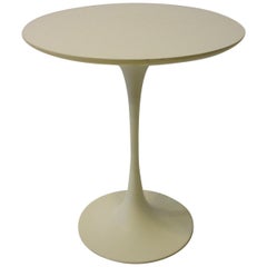 Vintage Tulip Pedestal Side Table in the Style of Saarinen by Maurice Burke