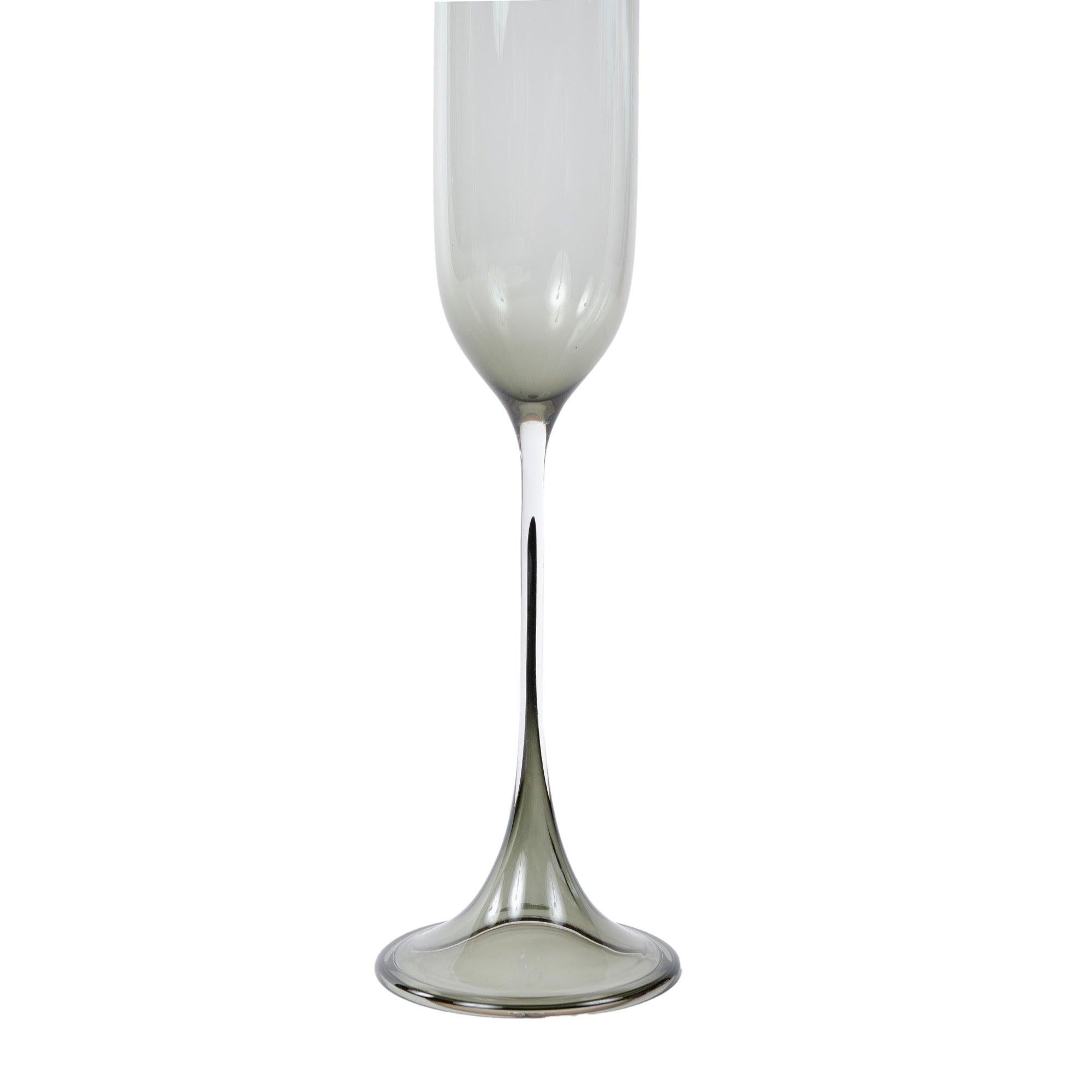 Swedish Tulip Sculptural Vase by Nils Landberg for Orrefors, 1956 For Sale
