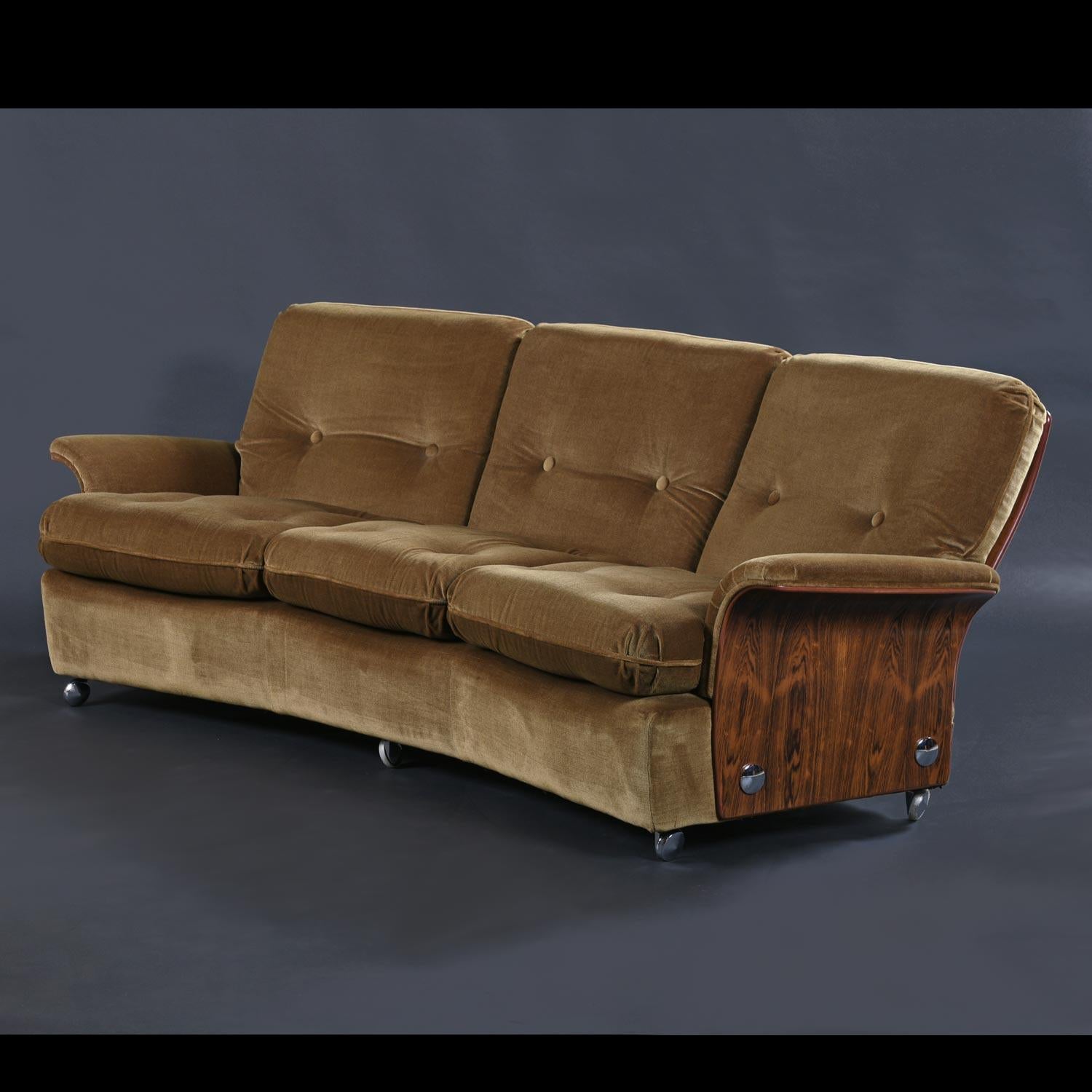 Scandinave moderne Groupe de sièges Tulip en bois de rose de K M Wilkins pour G-Plan of England en vente