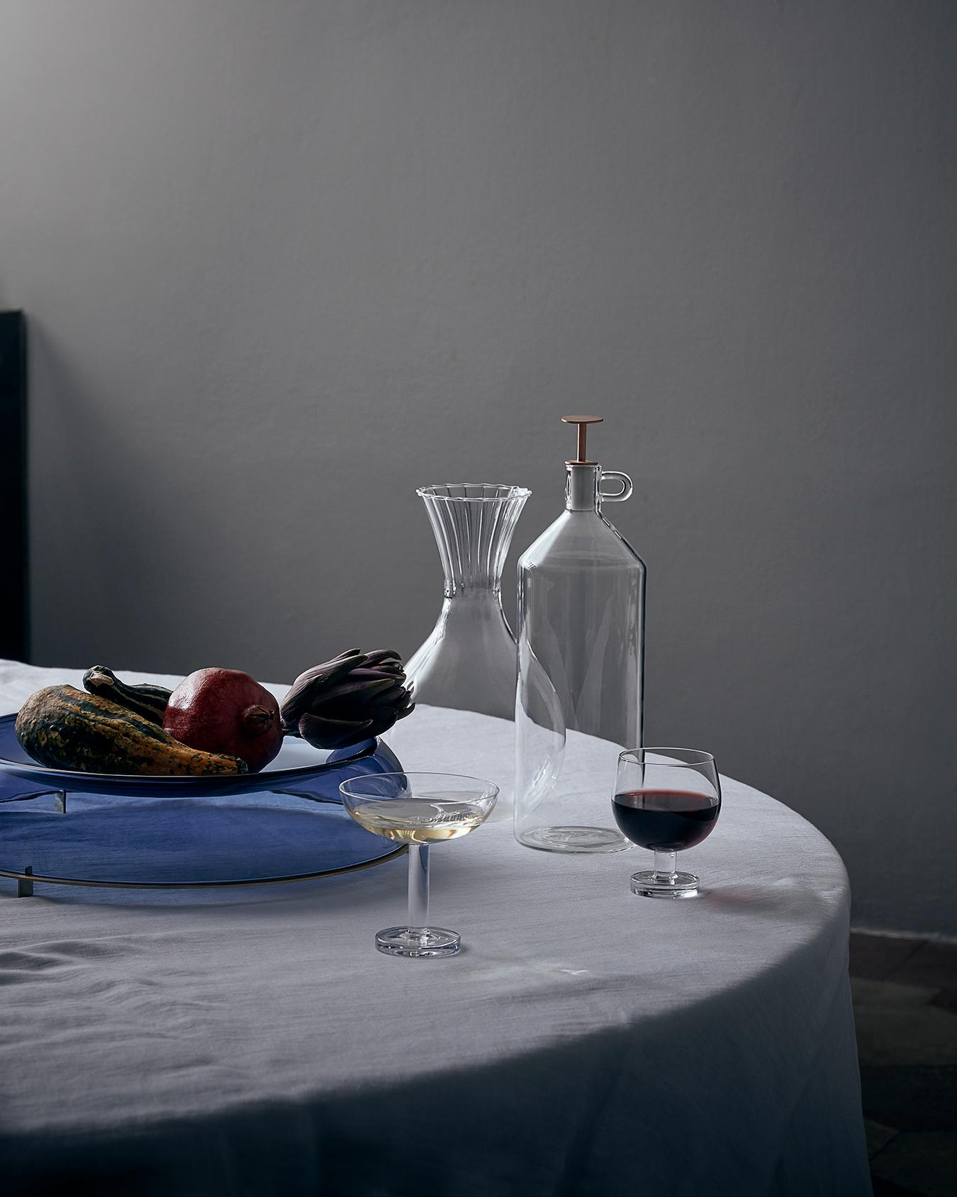XXIe siècle et contemporain Ensemble de six verres à vin Tulip d'Aldo Cibic en vente