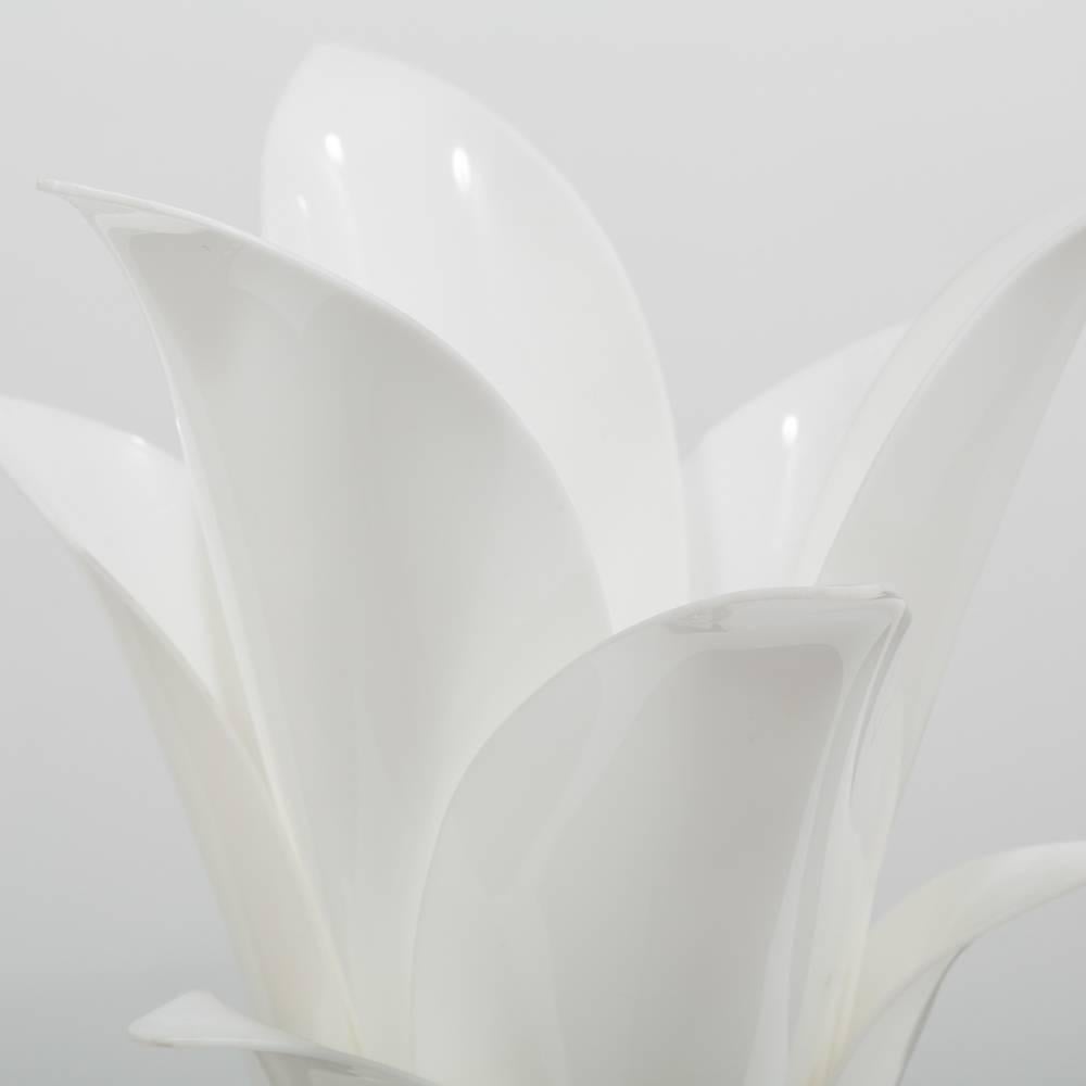 Tulip Shaped Acrylic Lamp by Rougier In Good Condition For Sale In London, GB