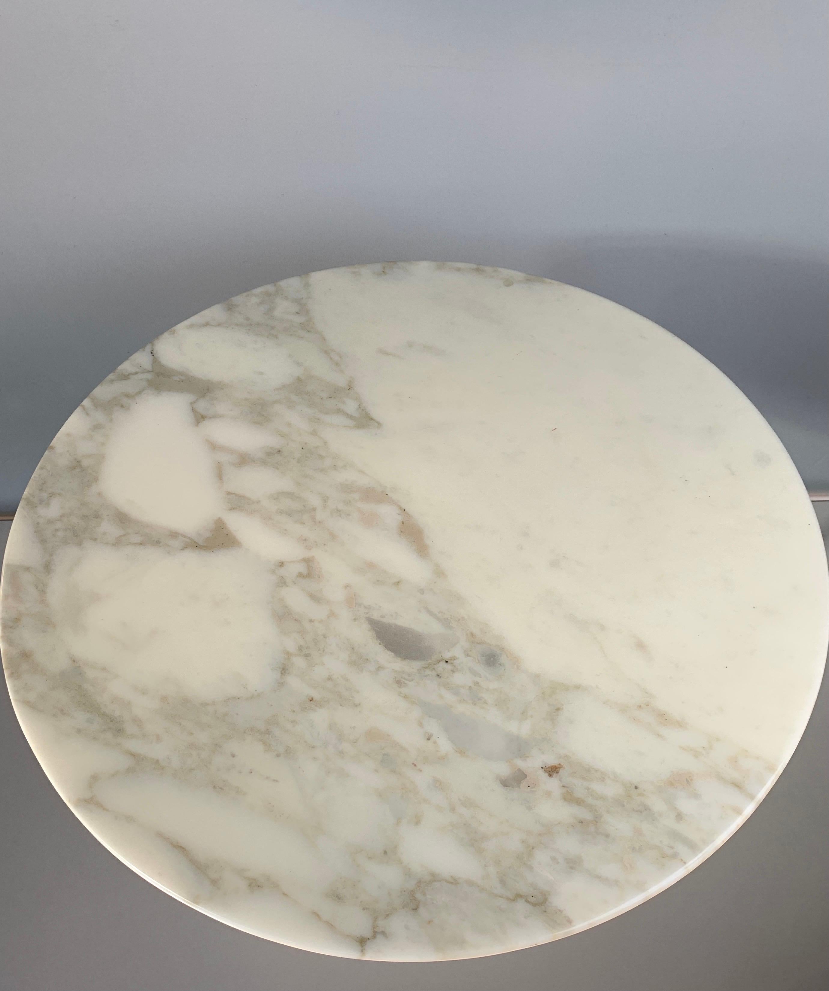 Polished Tulip Side Table by Eero Saarinen for Knoll Studio