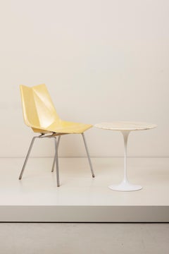Tulip Side Table with White Marble Top by Eero Saarinen for Knoll International