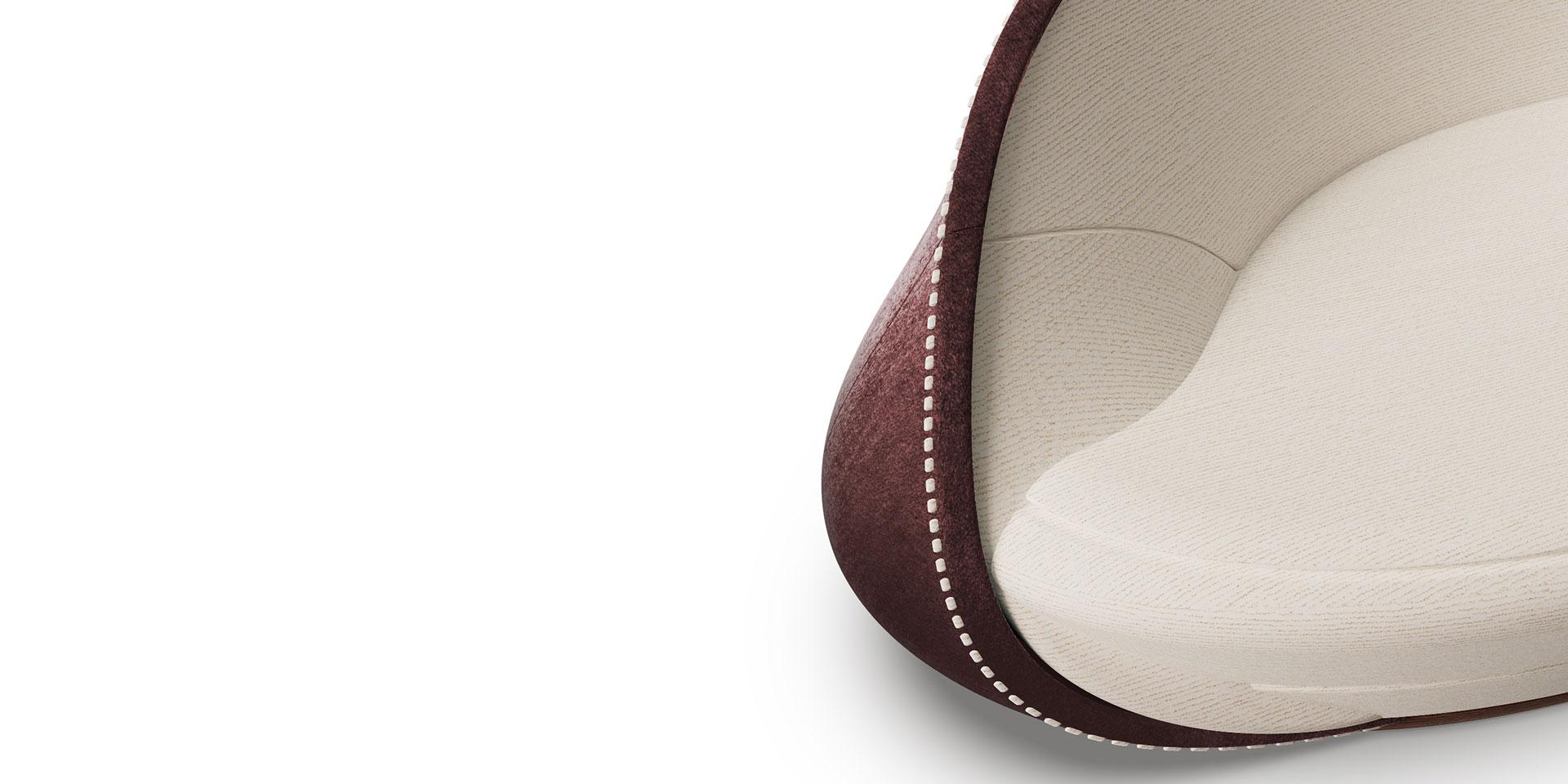 Hand-Crafted Tulip Sofa by Alma De Luce For Sale