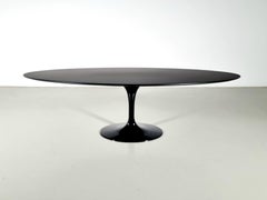Tulip Table in black laminate by Eero Saarinen for Knoll International