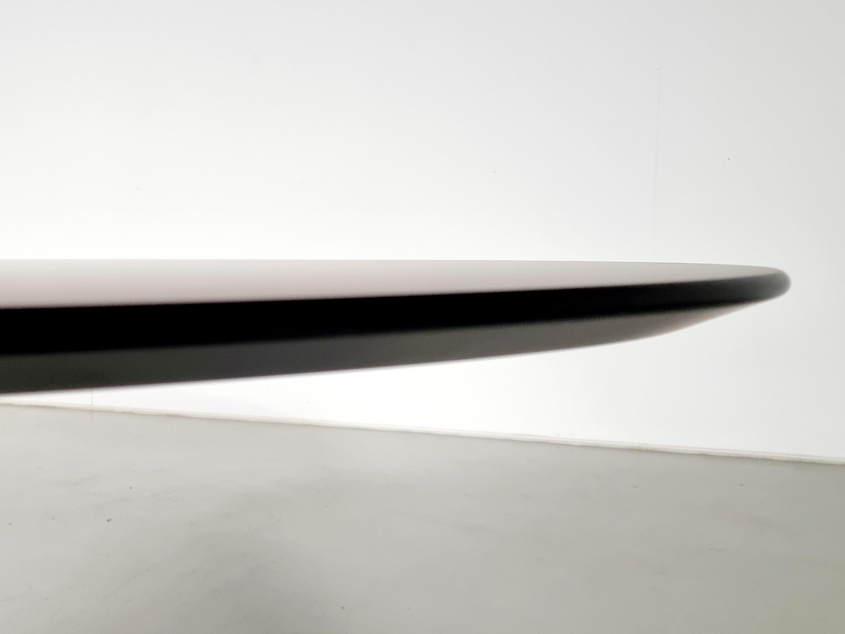 European Tulip Table in black laminate by Eero Saarinen for Knoll International