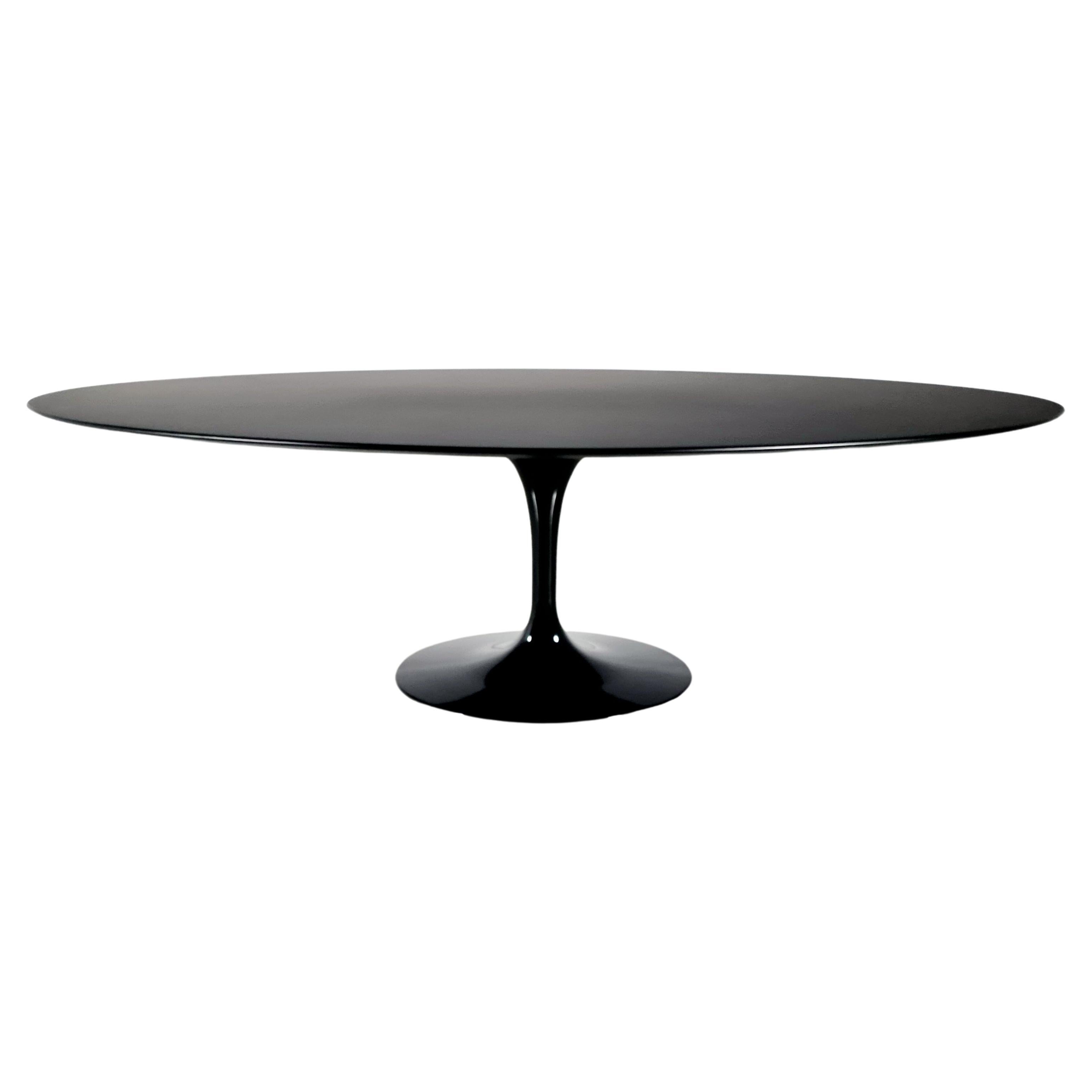 Tulip Table in black laminate by Eero Saarinen for Knoll International