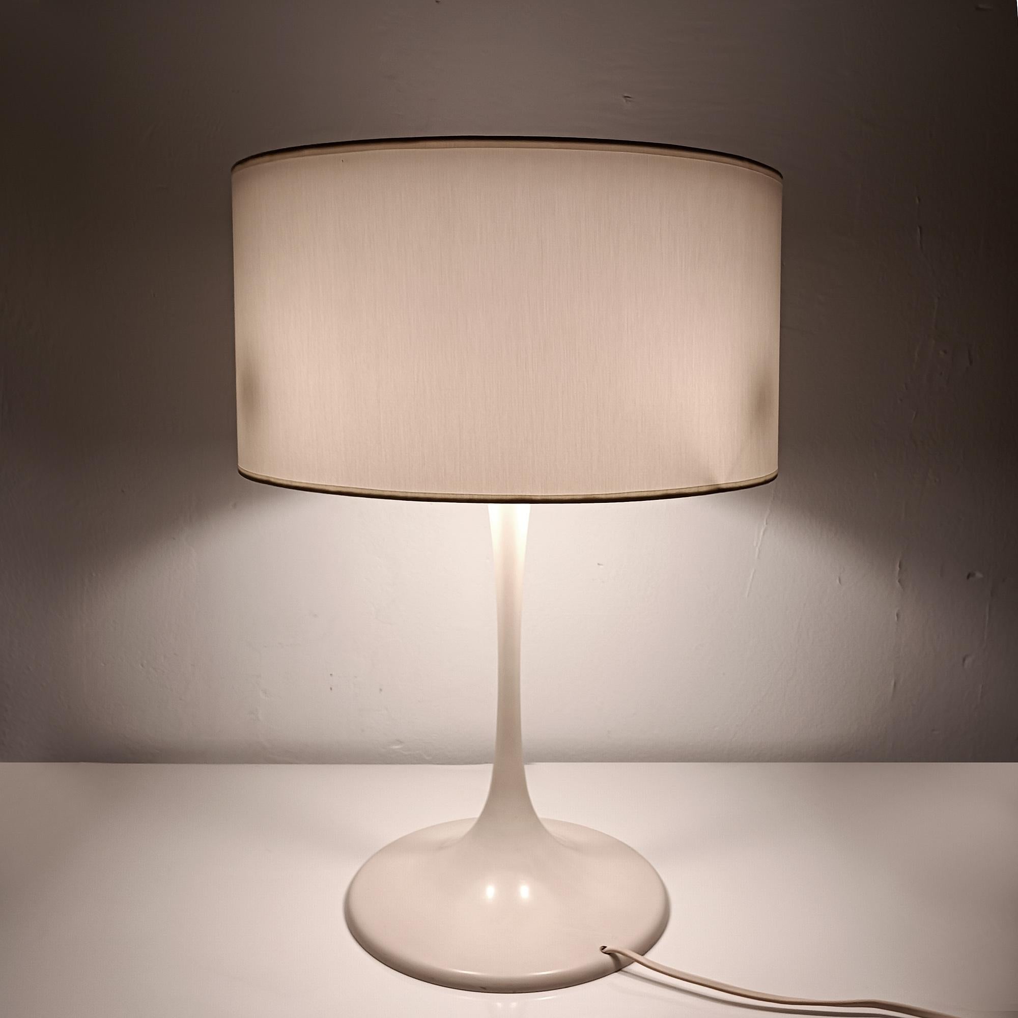 Lacquer Tulip table lamp by Eva Renée Nele – Switzerland 1960 For Sale