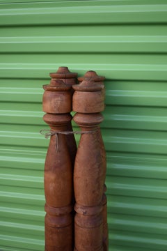 Tulip Top Low Post in Highly Figured Bird's-Eye Maple, circa 1840