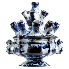 Retro Tulip Vase, by Marcel Wanders, Delft Blue Hand-Painted, 2006, Unlimited Unique