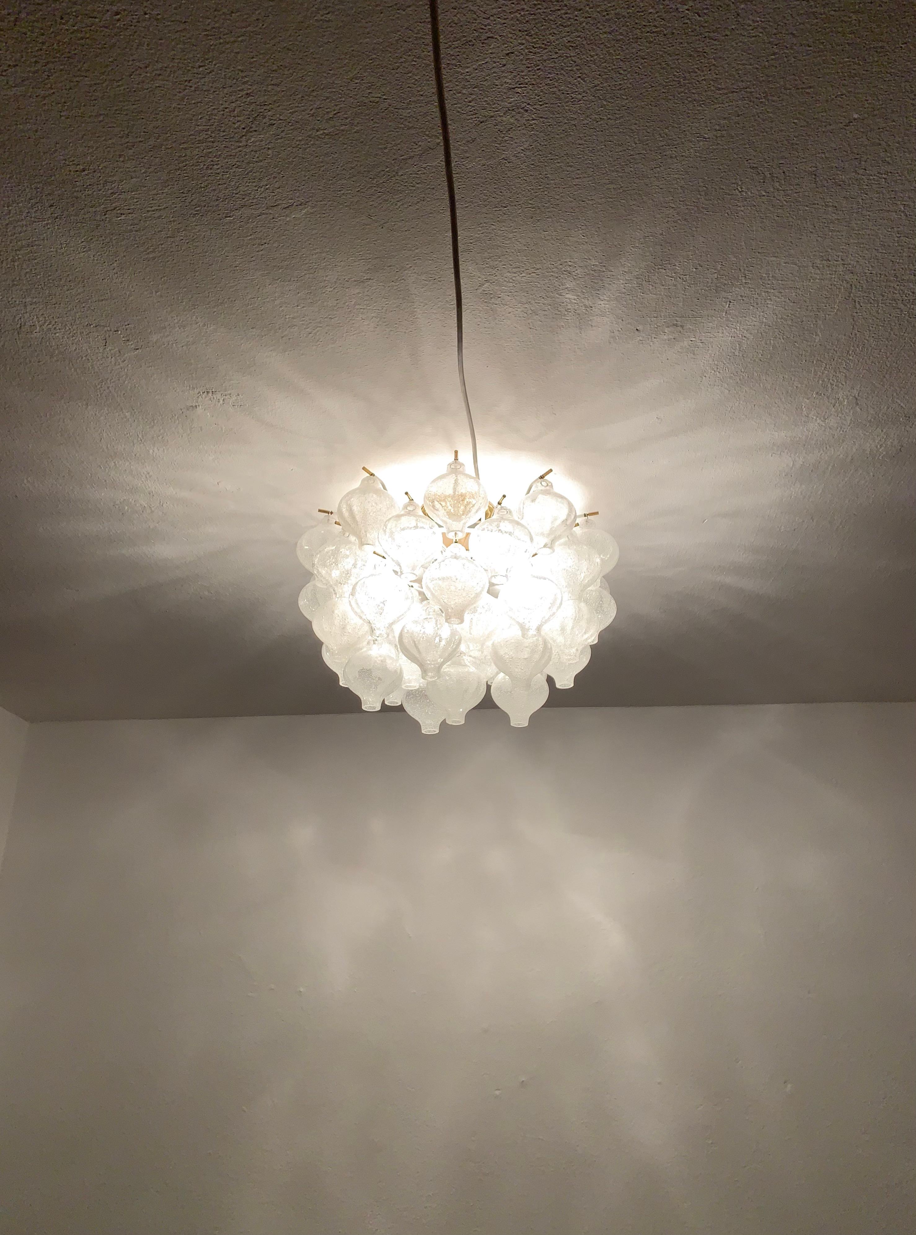 Tulipan Ceiling Chandelier by J.T. Kalmar For Sale 3