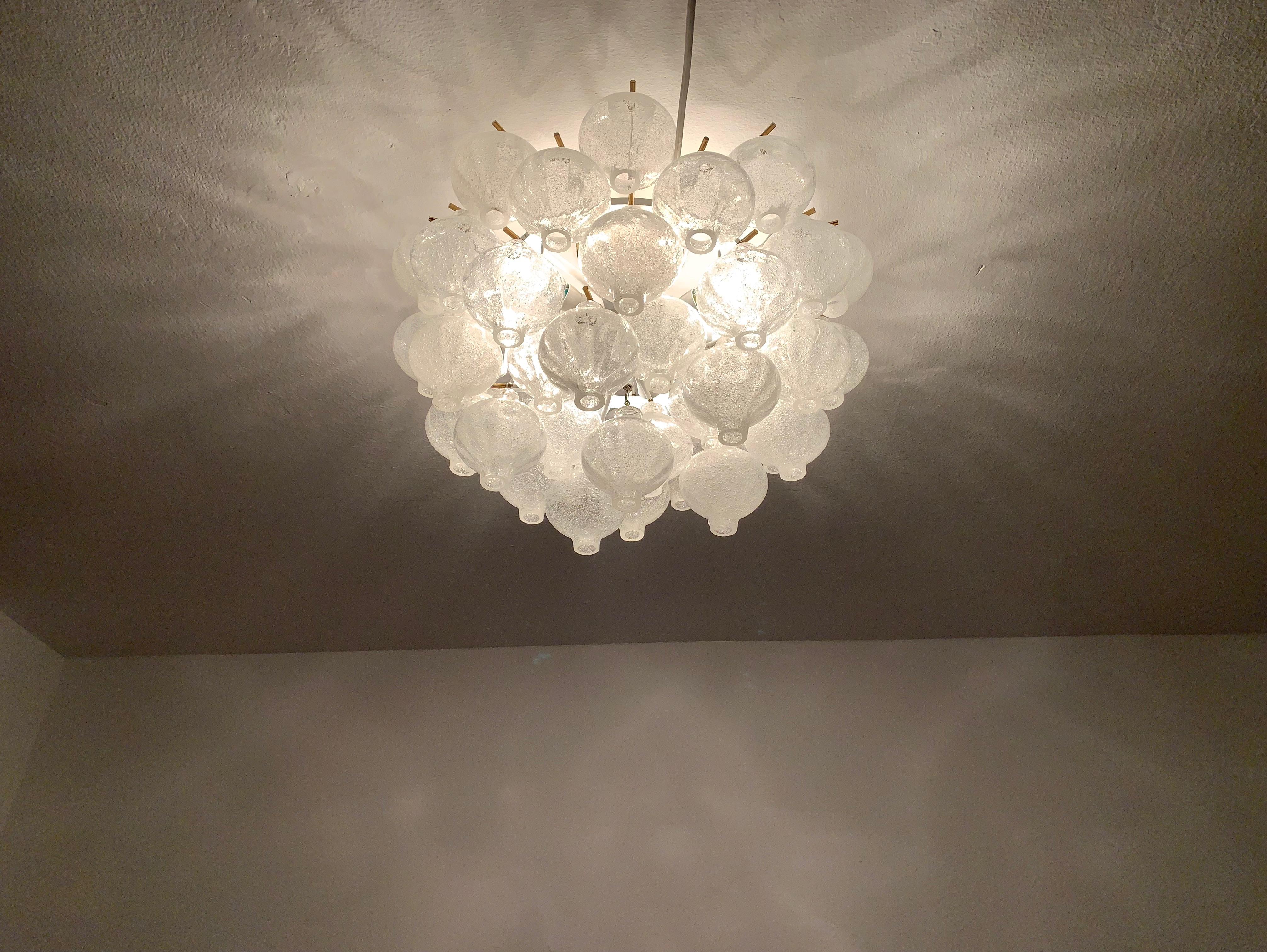 Tulipan Ceiling Chandelier by J.T. Kalmar For Sale 4