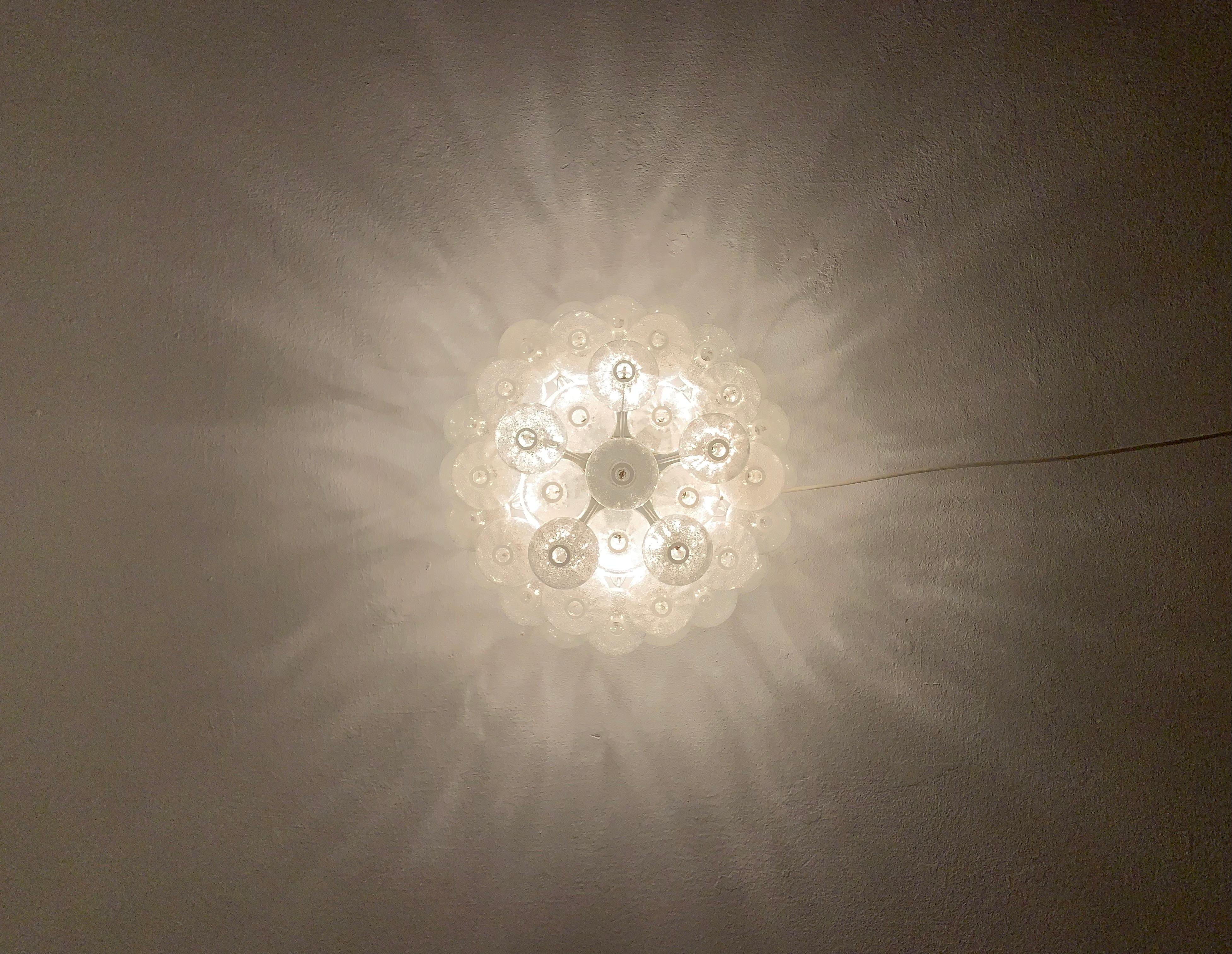 Tulipan Ceiling Chandelier by J.T. Kalmar For Sale 5