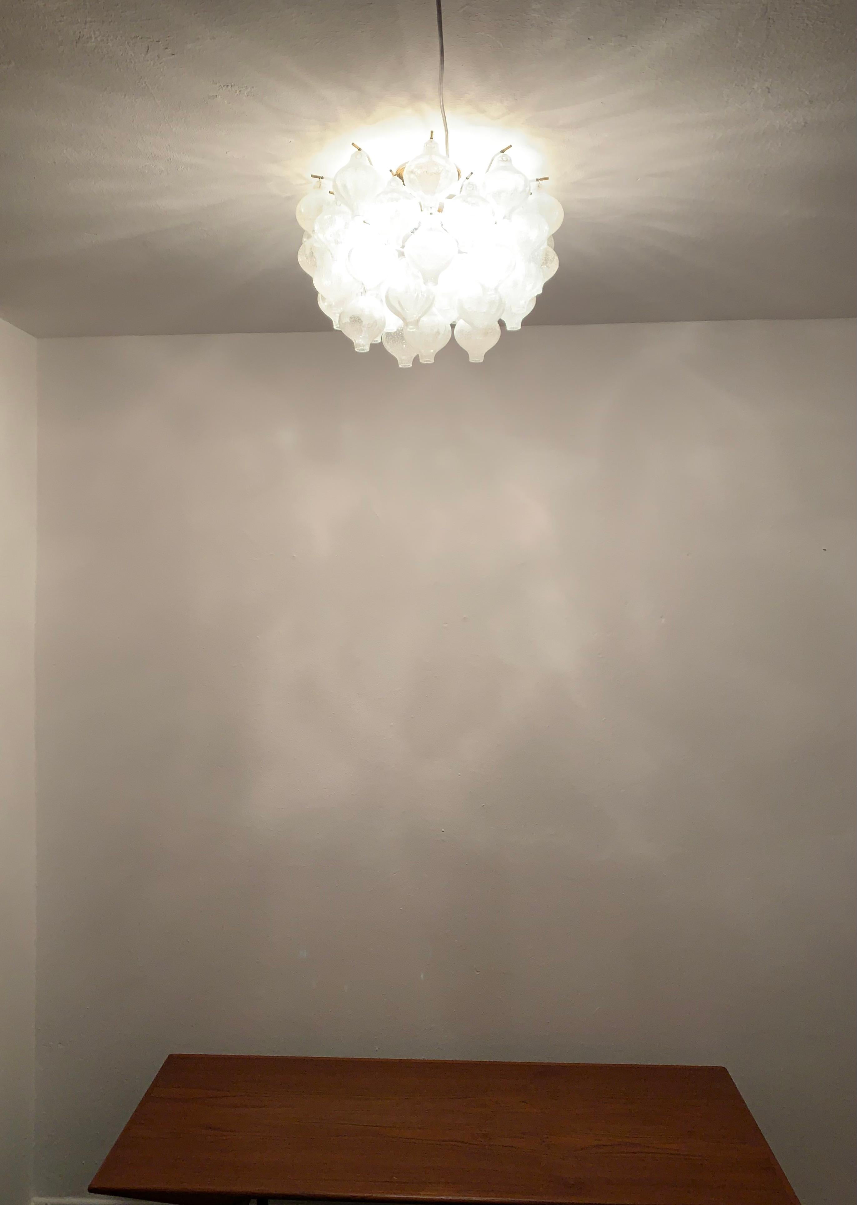Tulipan Ceiling Chandelier by J.T. Kalmar For Sale 6