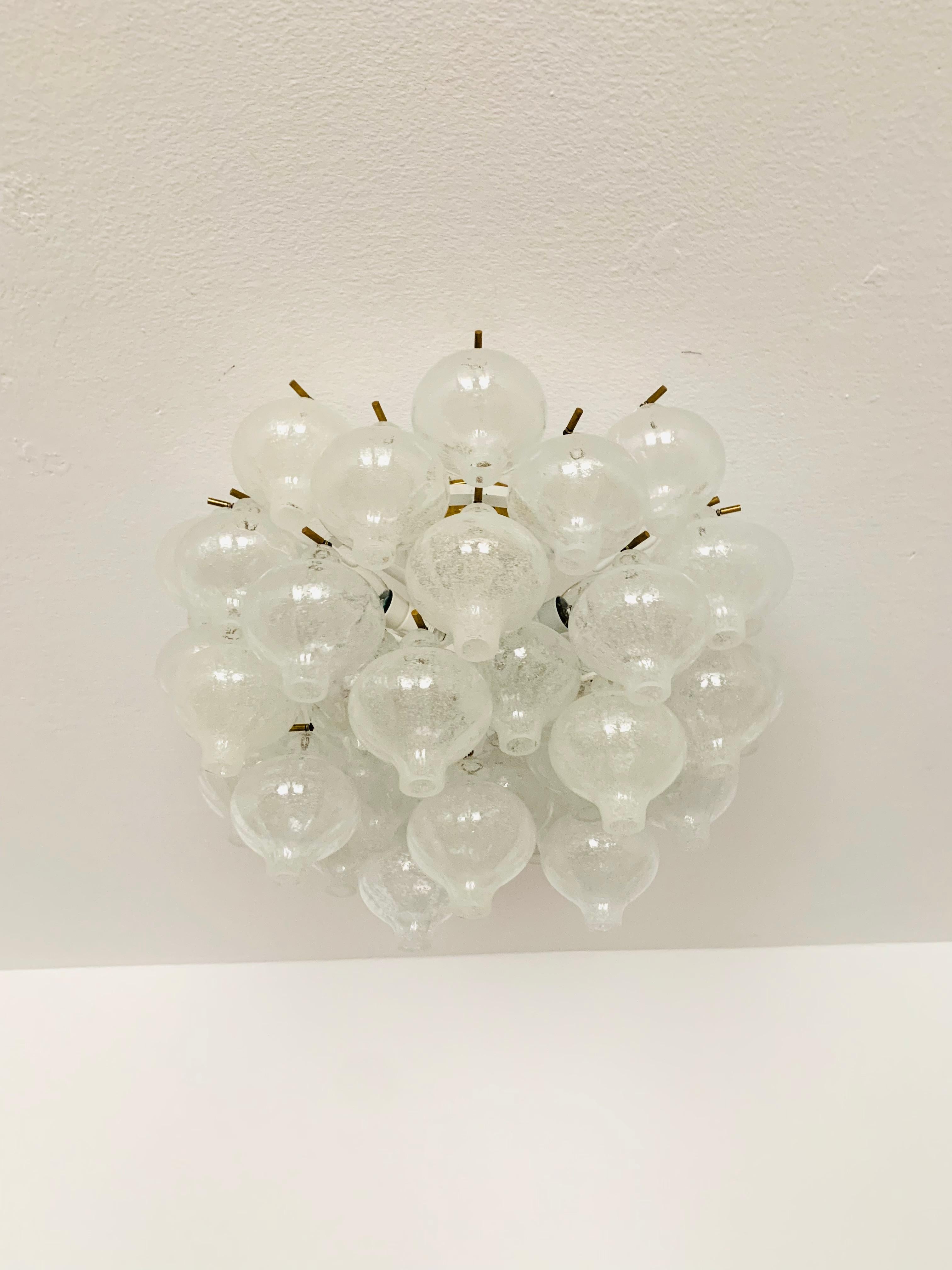 Tulipan Ceiling Chandelier by J.T. Kalmar In Good Condition For Sale In München, DE