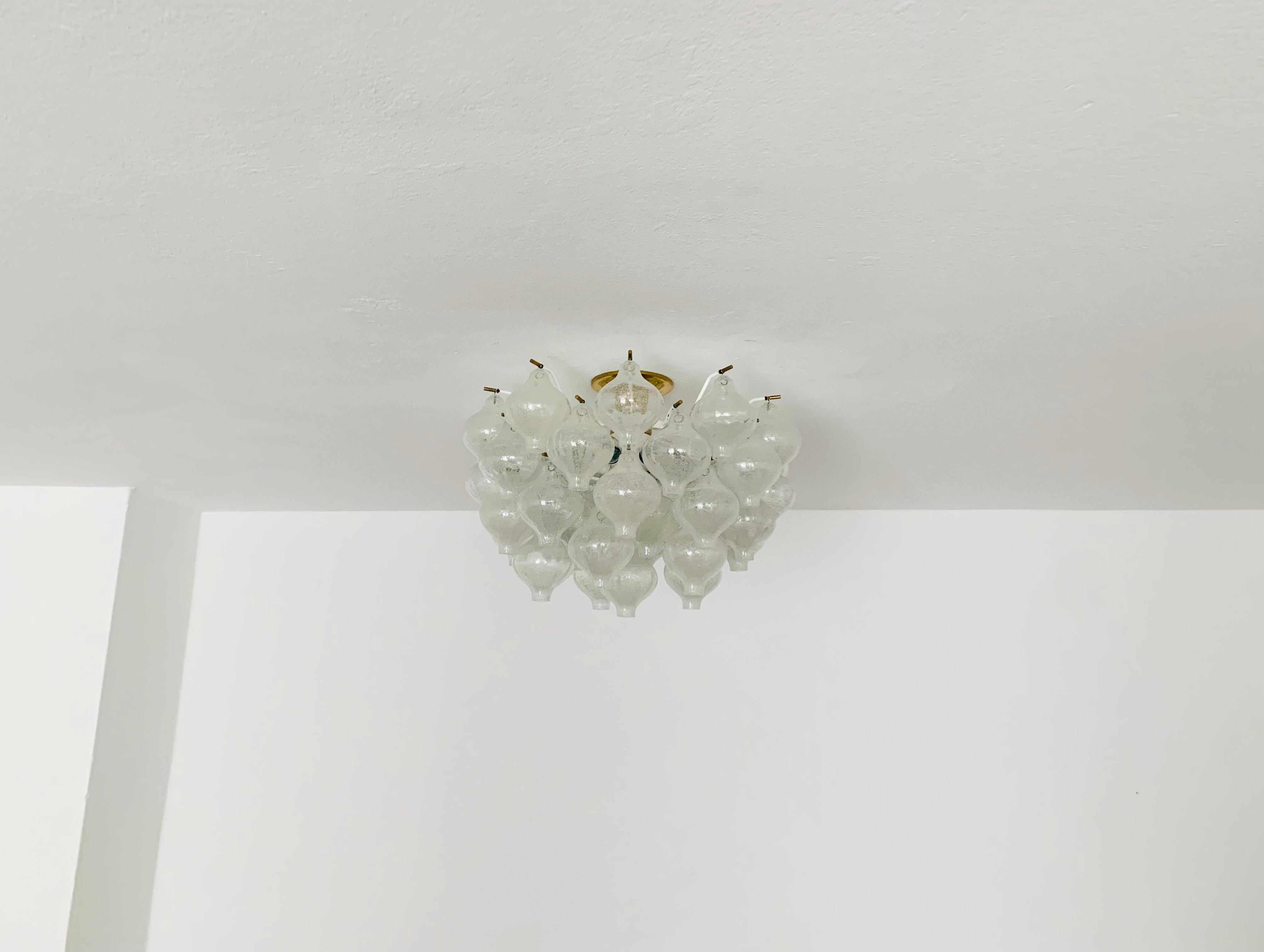Mid-20th Century Tulipan Ceiling Chandelier by J.T. Kalmar For Sale