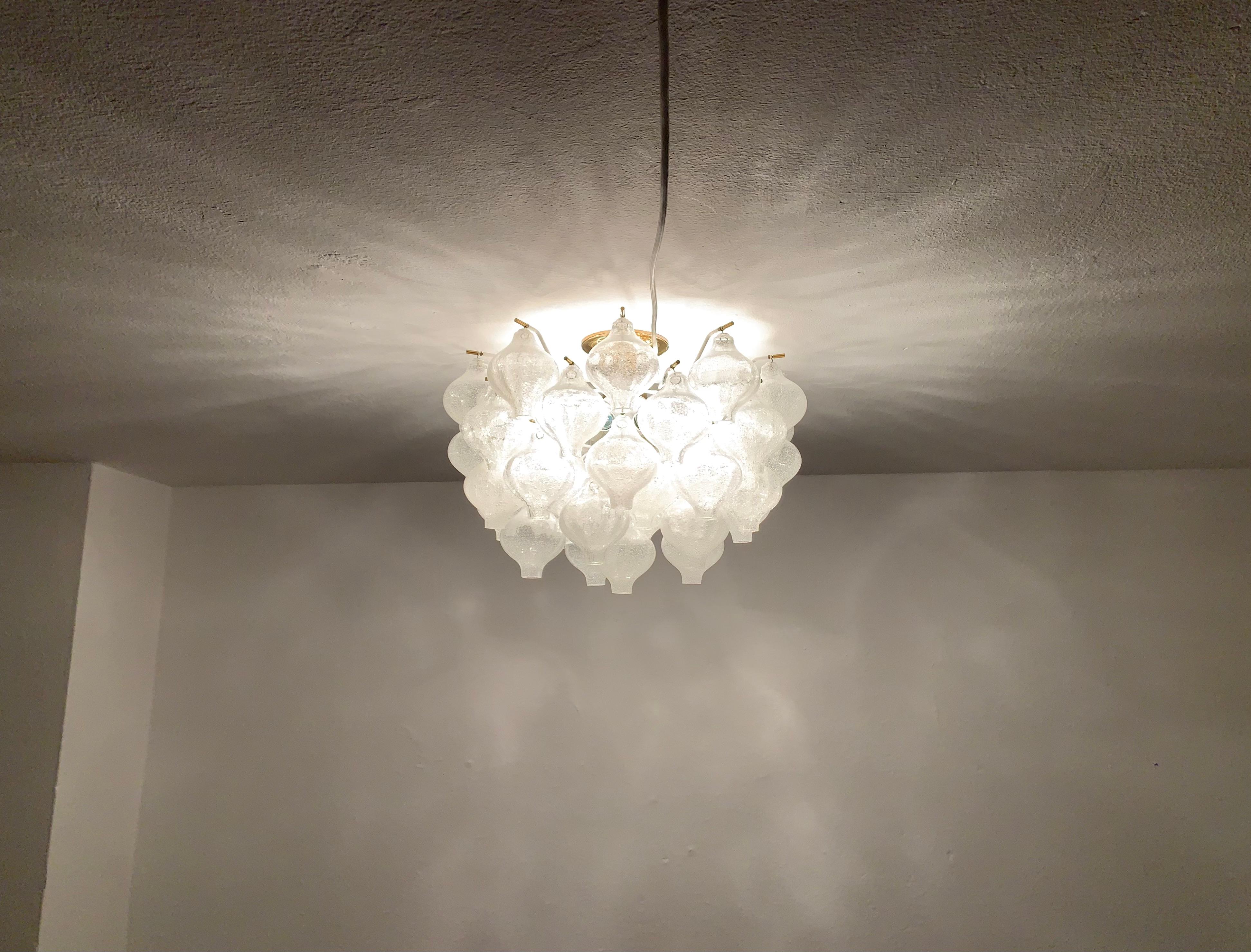 Tulipan Ceiling Chandelier by J.T. Kalmar For Sale 2