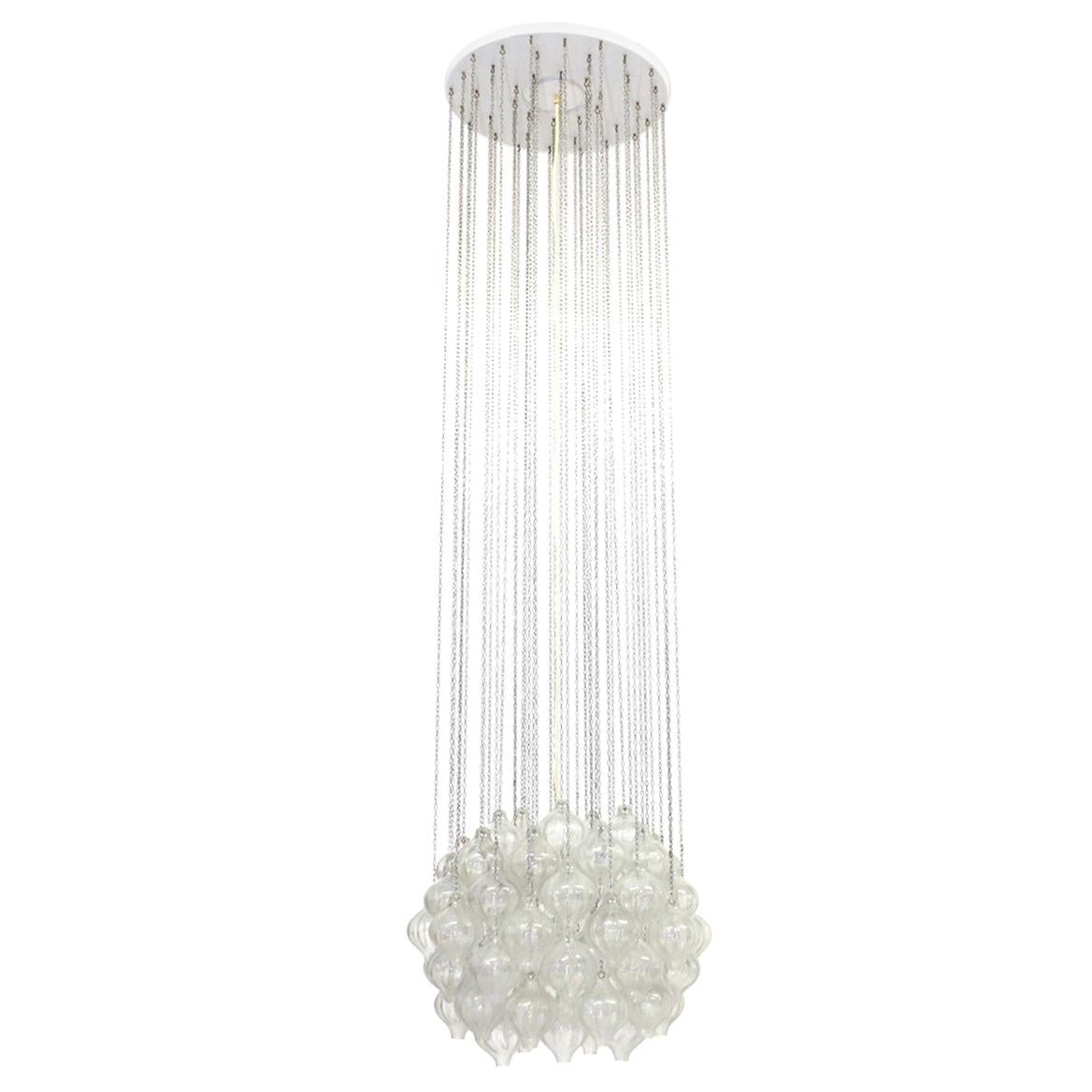 Tulipan Chandelier by J.T. Kalmar, 1960s For Sale