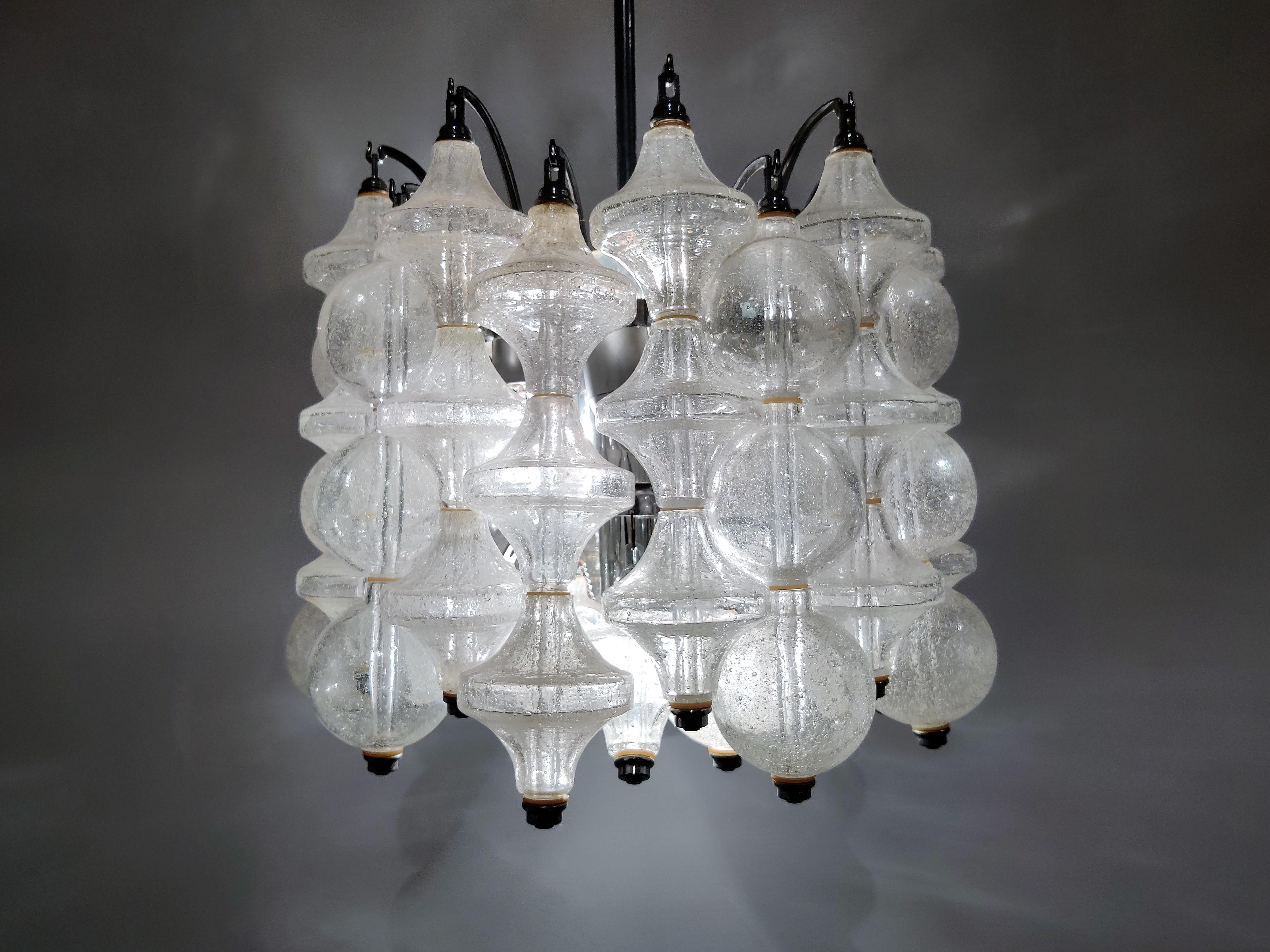 Mid-Century Modern Tulipan Chandelier by Kalmar, 1960s