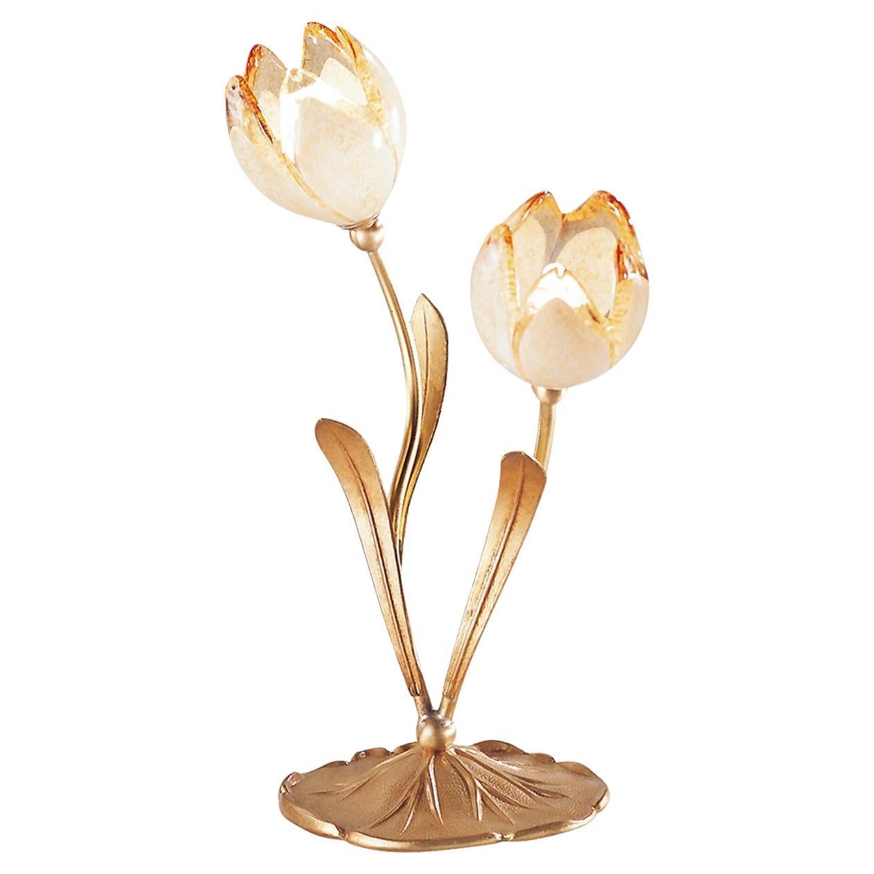 Lampe de table tulipani à 2 lumières Phytomorphe