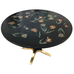 "Tulipani" Fornasetti Dining or Centre Table, Italy, 1950s