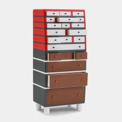 Tulipano Chest of 21 Drawers by George J. Sowden by Post Design Collect./Memphis