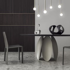 Tulipano Small Round Laguna Oak Table by Morica Design