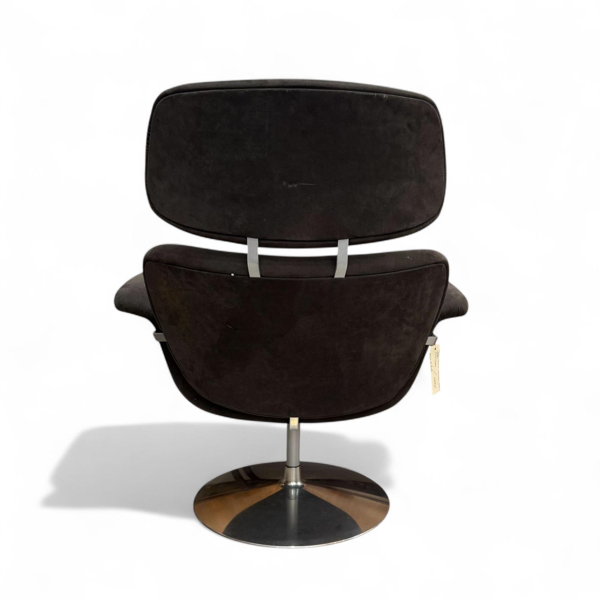 Cuir Fauteuil Tulipe Modèle F545 de Pierre Paulin, publié par Artifort, vers 1970 en vente