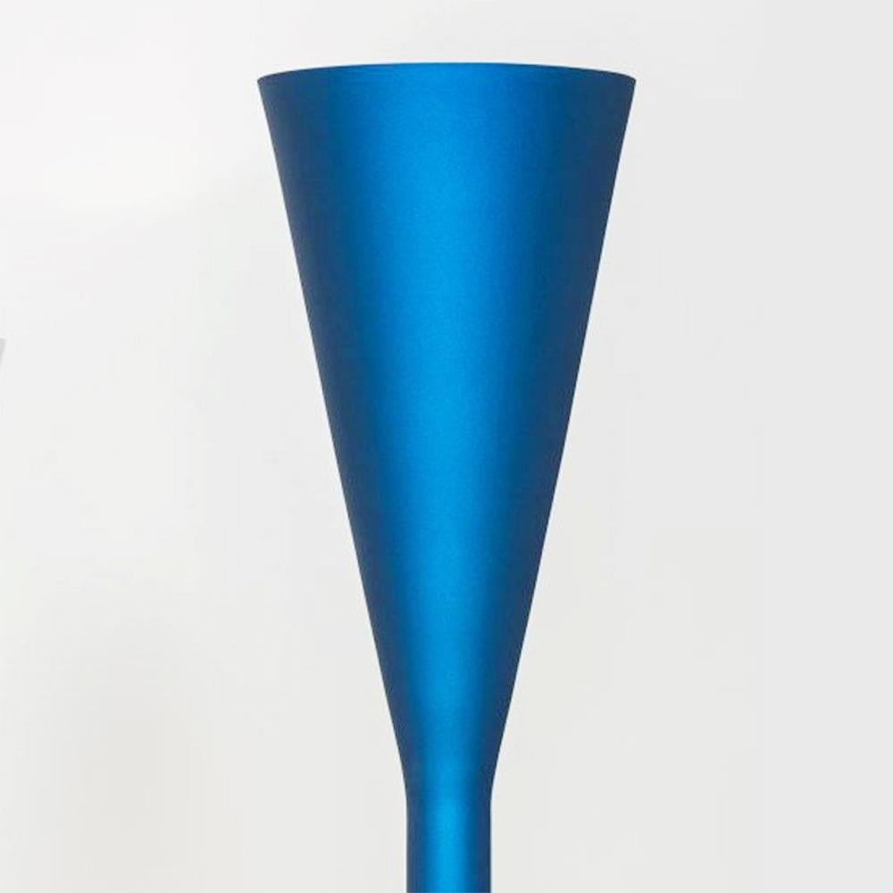 Painted Tulipe Blue Floor Lamp For Sale