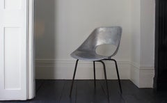Chaise Tulipe en aluminium par Pierre Guariche pour Steiner, France, années 1950