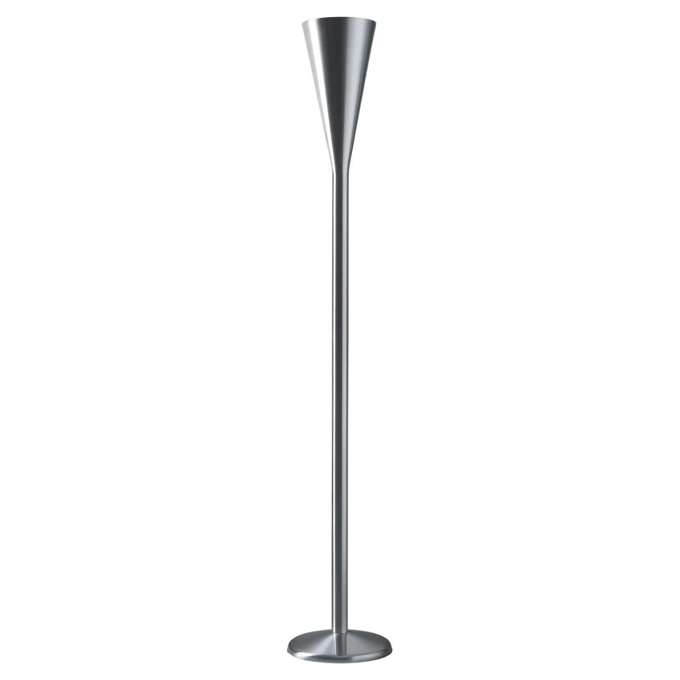 Lampadaire en nickel couleur tulipe