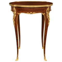 Beistelltisch aus Tulipwood, Kingwood und Ormolu, nach Art von Maison Krieger