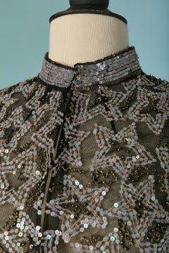 Ensemble veste et jupe en tulle avec broderies de paillettes étoilées CHRISTIAN DIOR