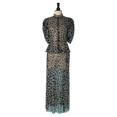 Ensemble veste et jupe en tulle avec broderies de paillettes étoilées CHRISTIAN DIOR