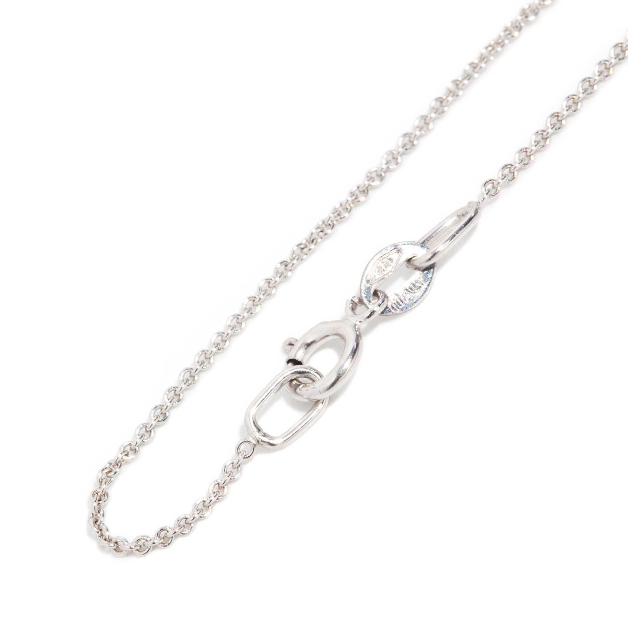 Contemporary Pink & White Diamond Pendant & Chain 18ct White & Rose Gold For Sale 2