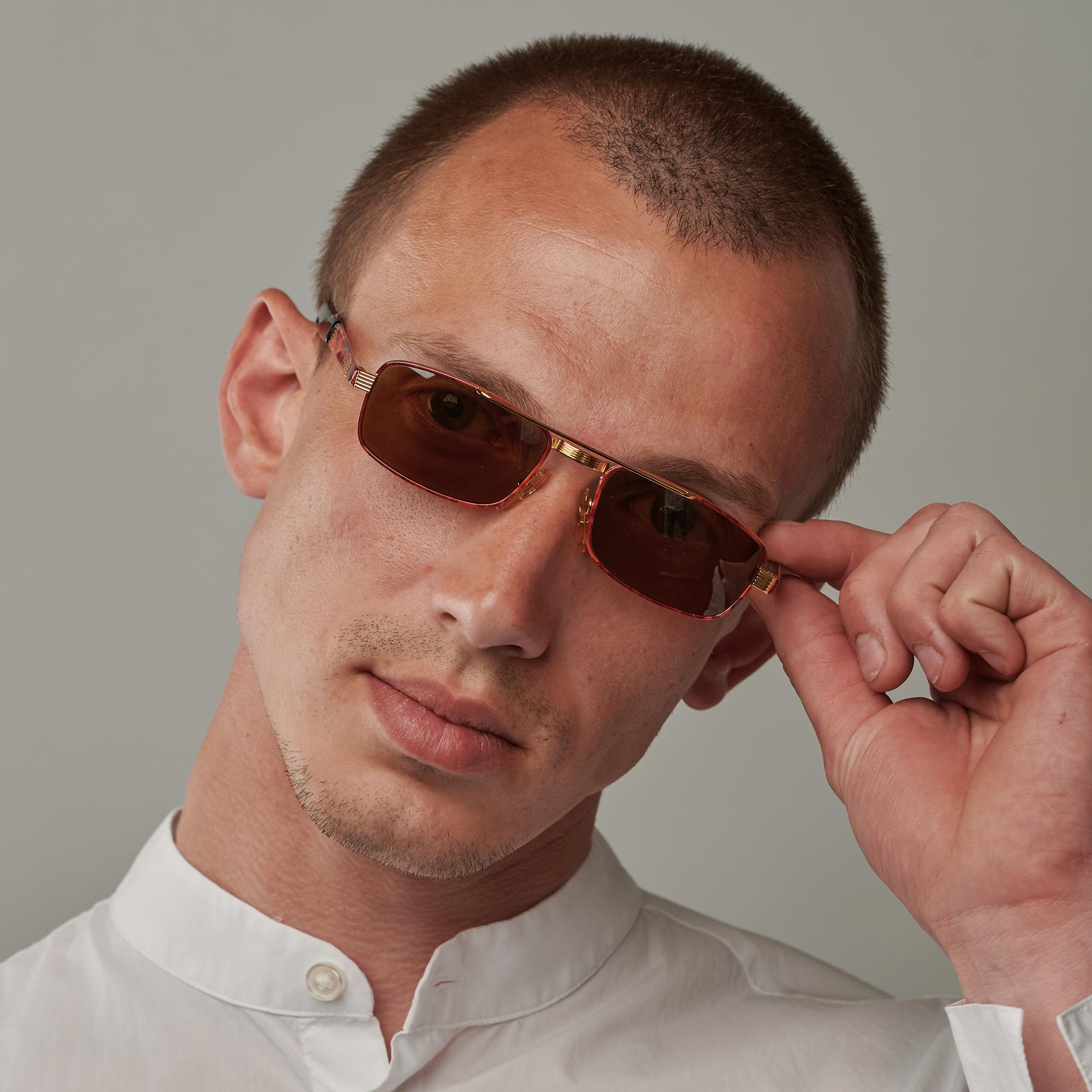 Tullio Abbate Aviator Sunglasses In New Condition For Sale In Santa Clarita, CA
