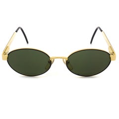 Tullio Abbate ovale Vintage-Sonnenbrille im Art déco-Stil